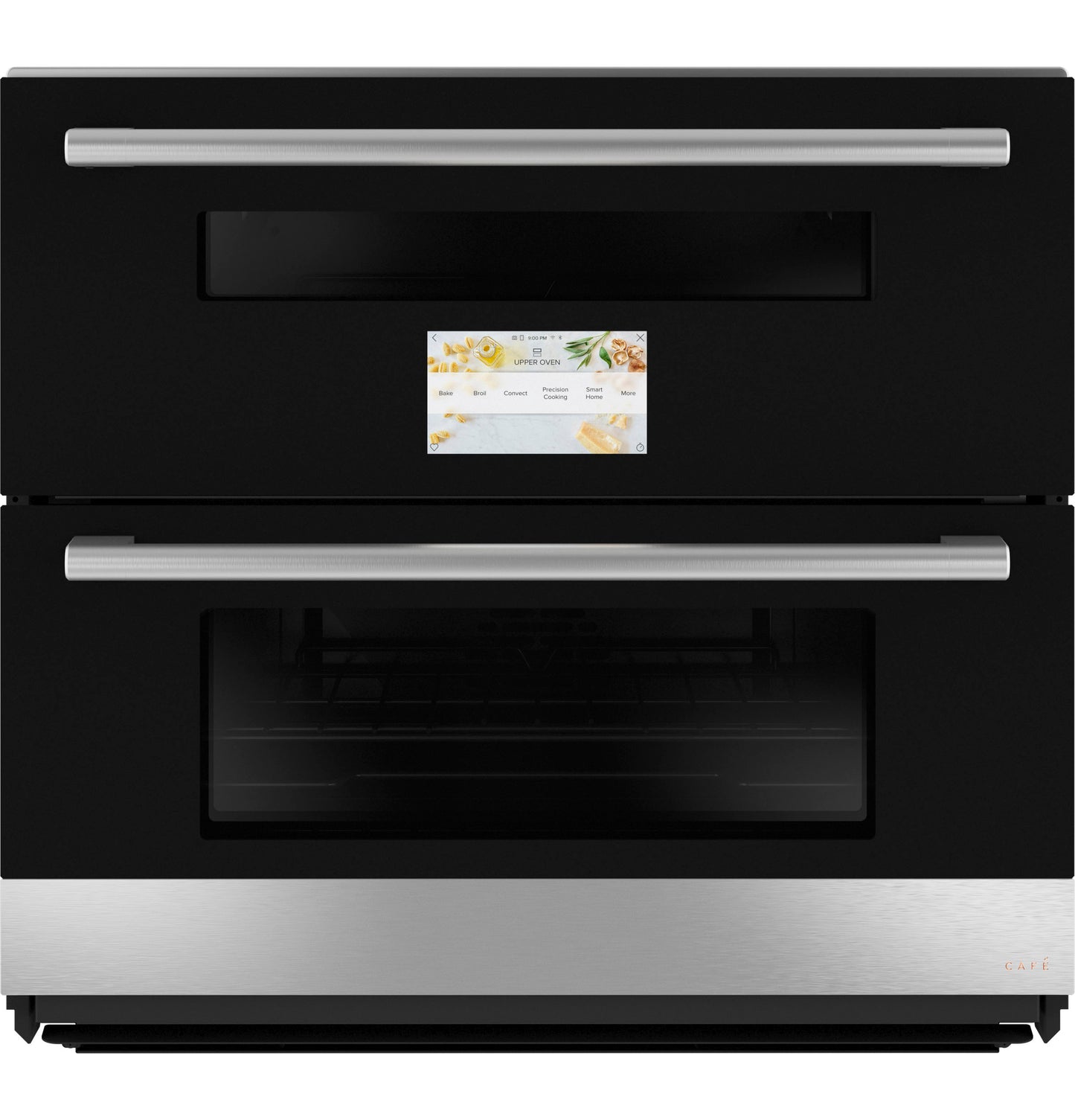 Café™ 30" Duo Smart Single Wall Oven in Platinum Glass