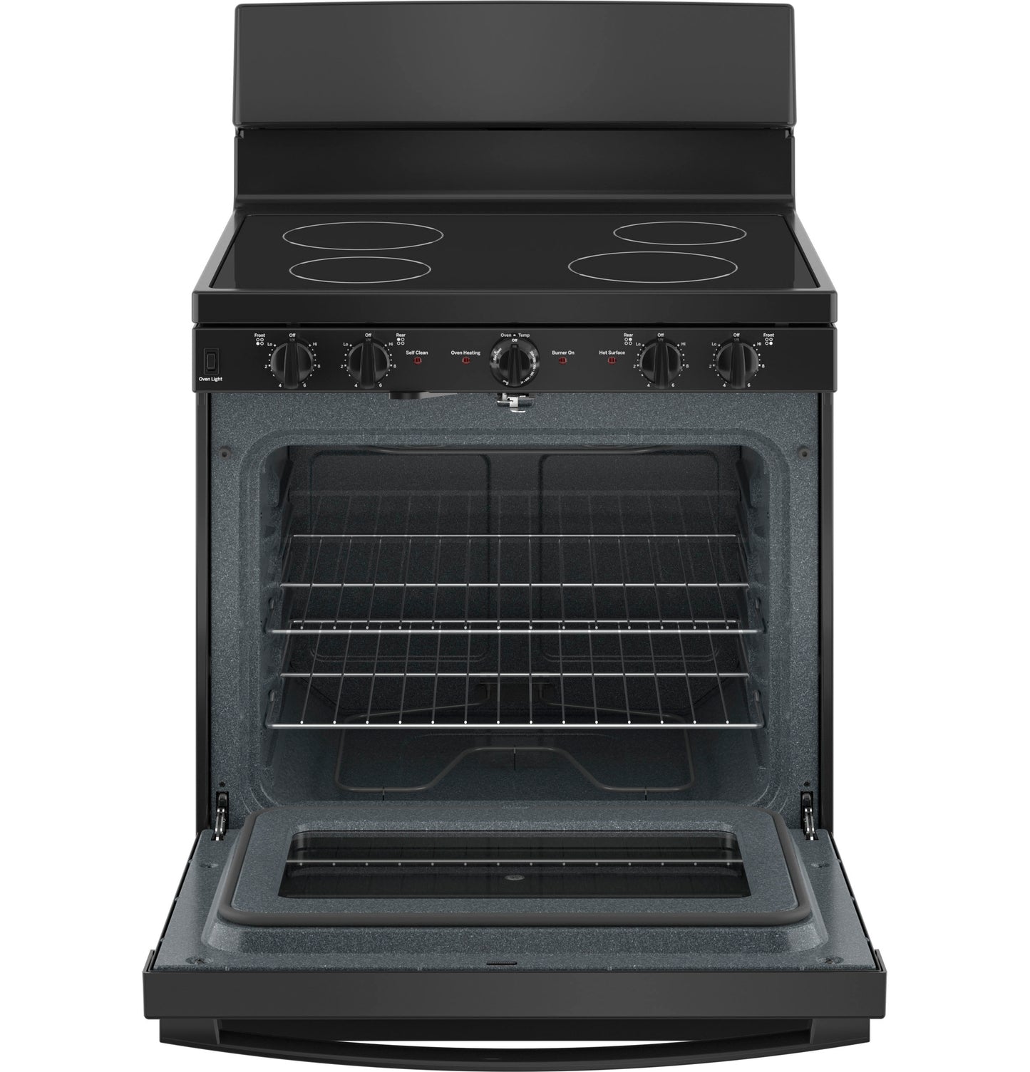 GE® ENERGY STAR® 30” Free-Standing Electric Radiant Smooth Cooktop Range
