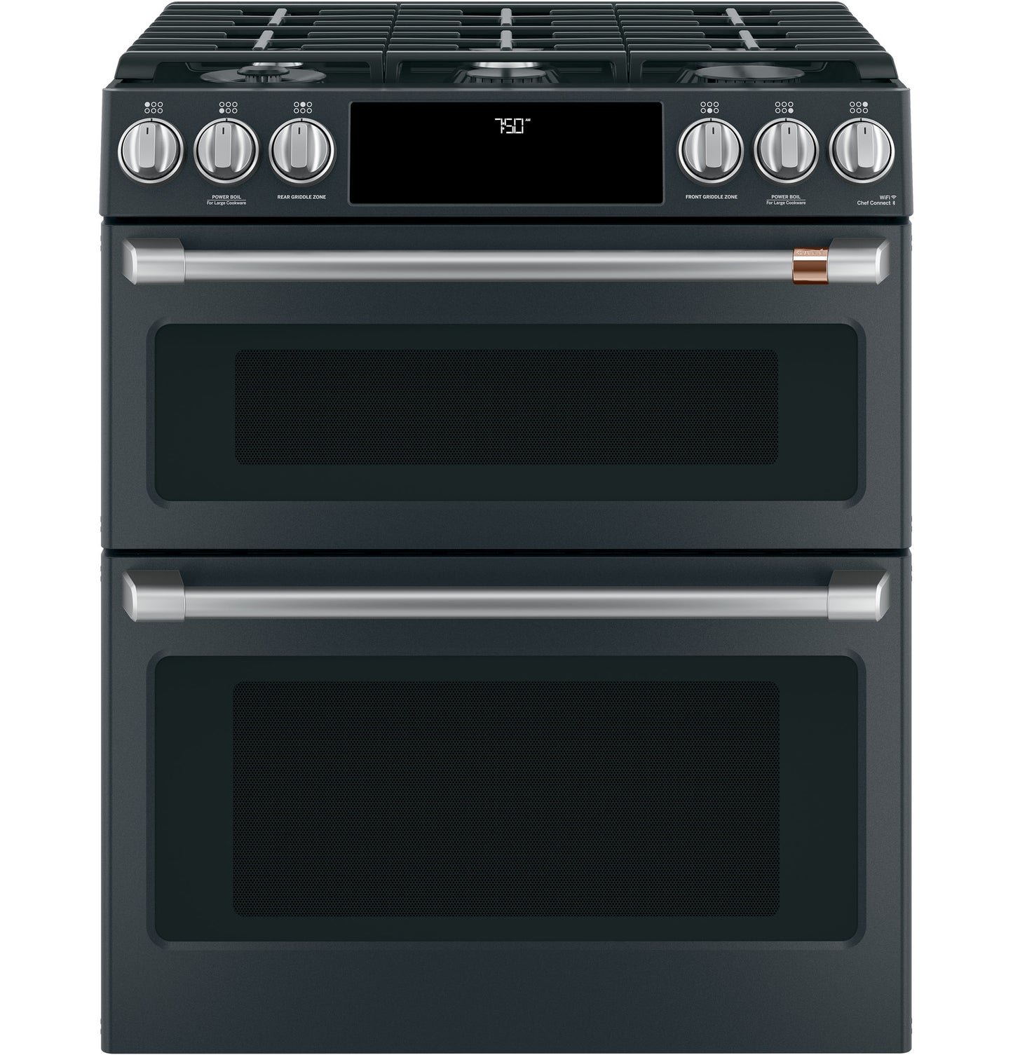 Café™ Front Control Gas Knobs and Handles - Brushed Stainless