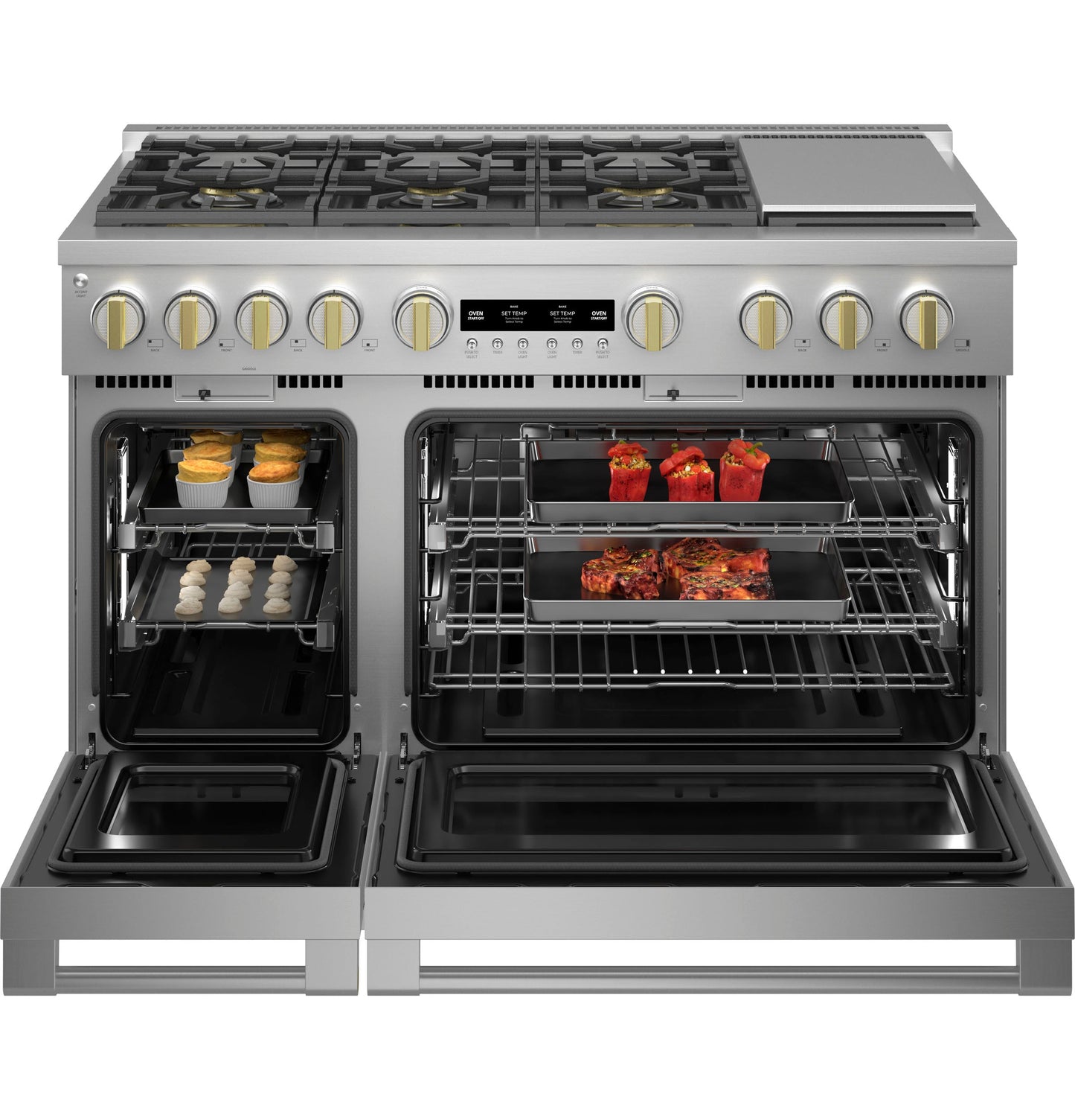 Monogram 48" All Gas Professional Range with 6 Burners and Griddle (Natural Gas)