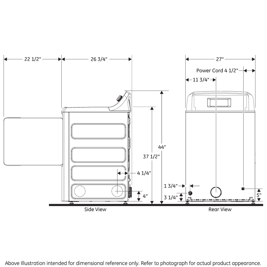 Hotpoint® 6.2 cu. ft. Capacity aluminized alloy Electric Dryer