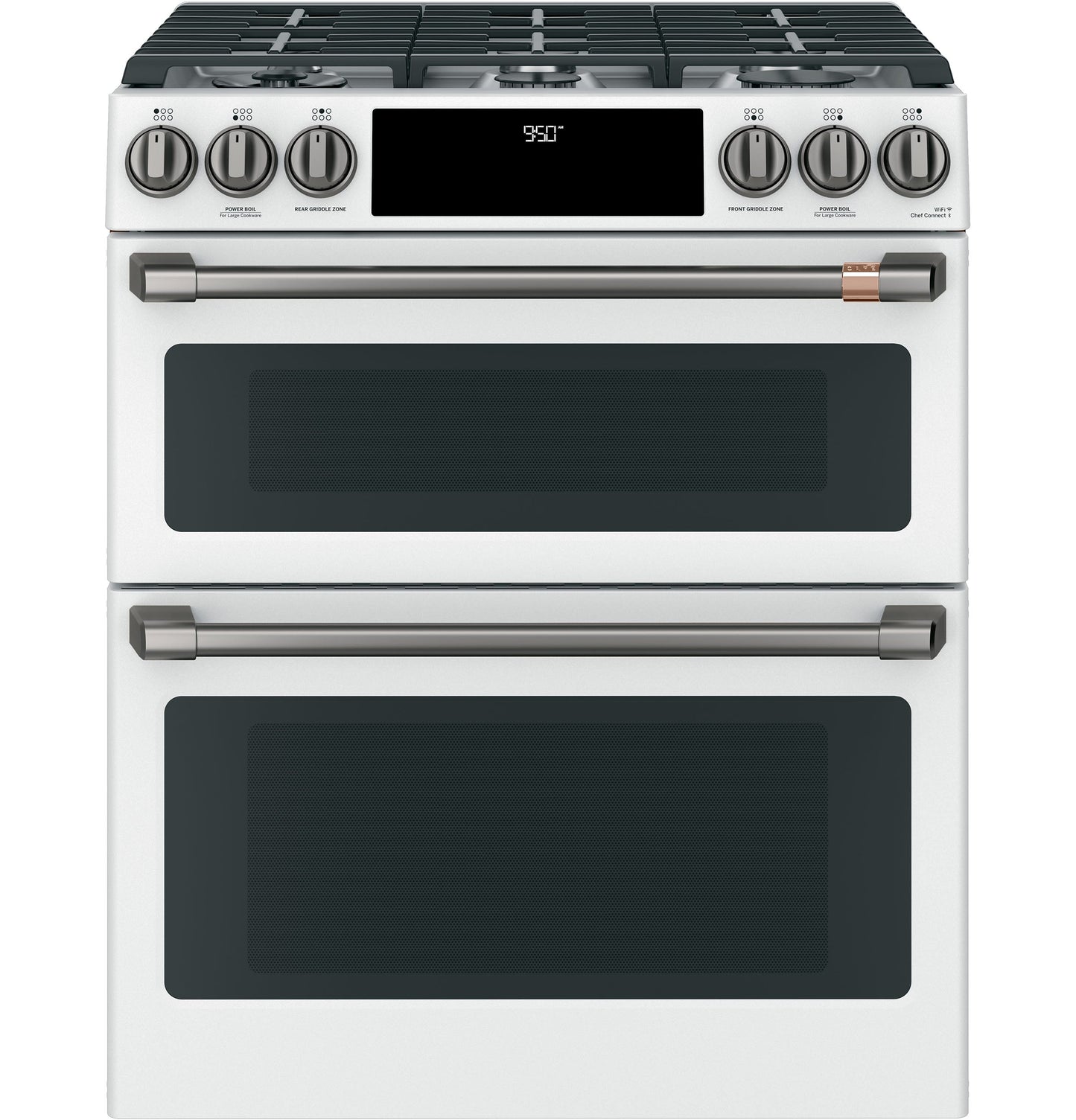 Café™ Front Control Gas Knobs and Handles - Brushed Black