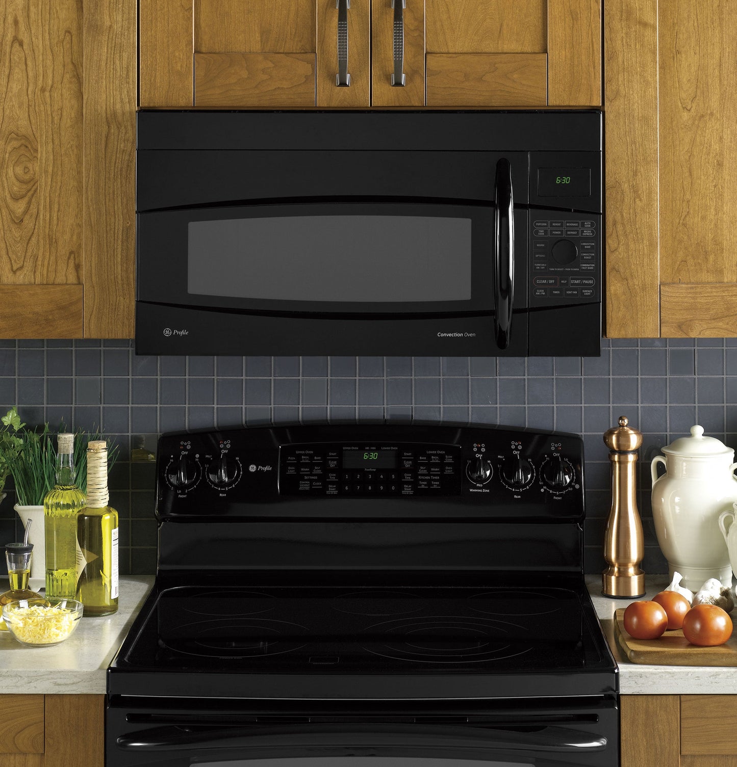 GE Profile™ 1.7 Cu. Ft. Convection Over-the-Range Microwave Oven