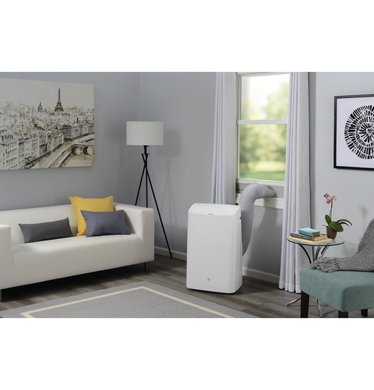 GE® 11,000 BTU Portable Air Conditioner for Medium Rooms up to 450 sq ft. (7,800 BTU SACC)