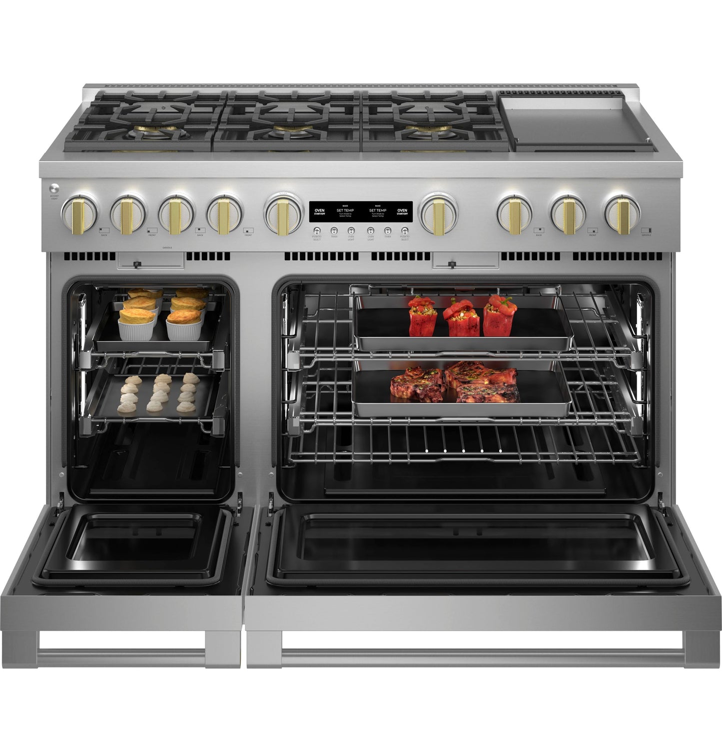 Monogram 48" All Gas Professional Range with 6 Burners and Griddle (Natural Gas)