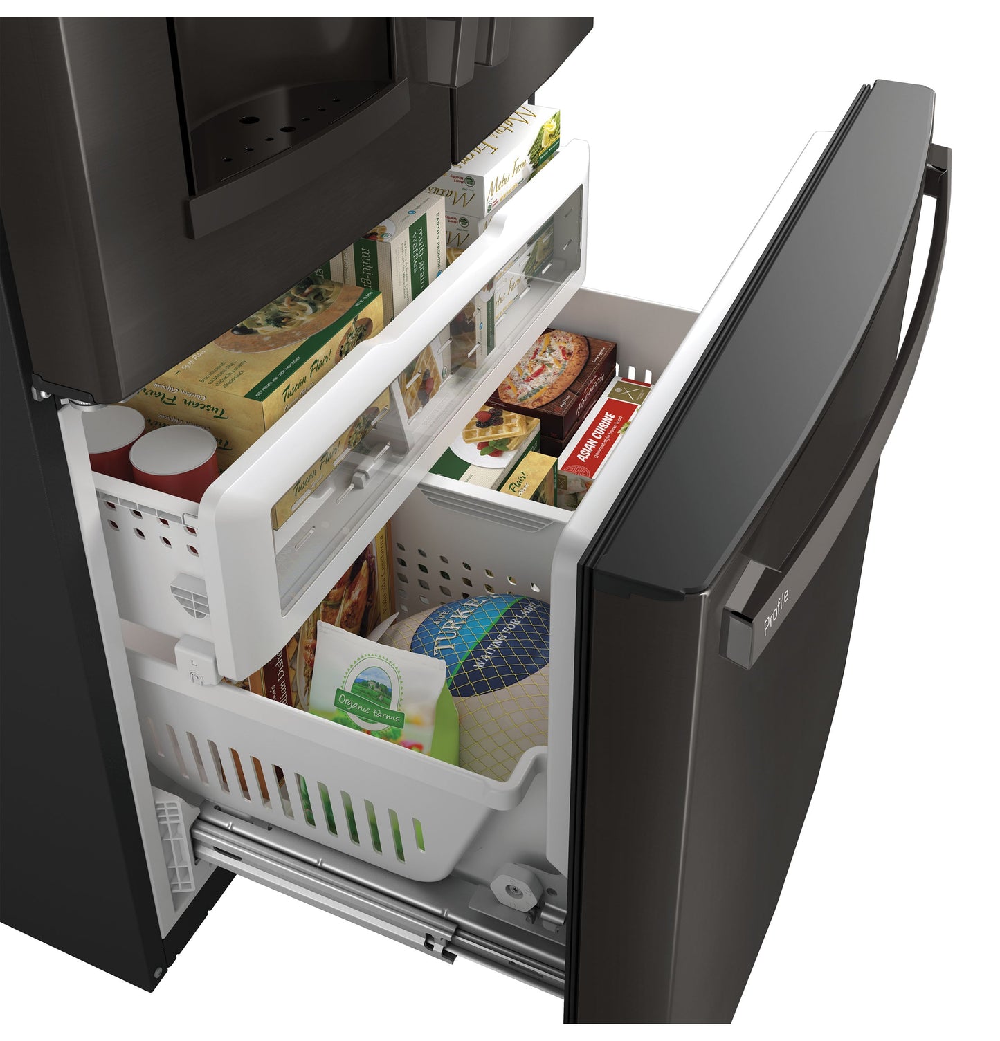 GE Profile™ Series ENERGY STAR® 22.1 Cu. Ft. Counter-Depth French-Door Refrigerator with Hands-Free AutoFill