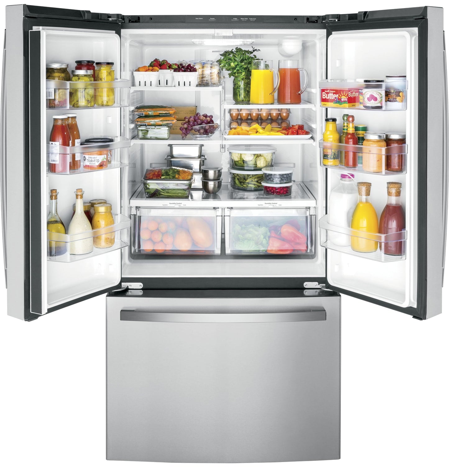 GE® ENERGY STAR® 27.0 Cu. Ft. Fingerprint Resistant French-Door Refrigerator