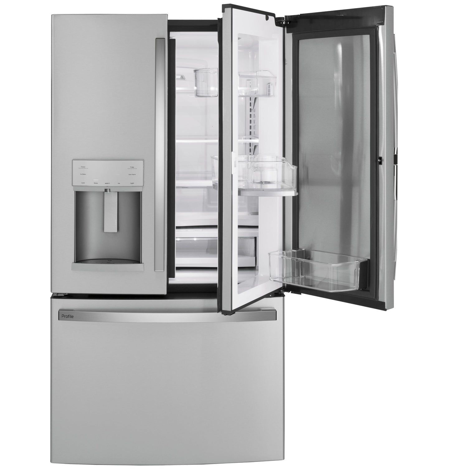 GE Profile™ Series 27.7 Cu. Ft. Fingerprint Resistant French-Door Refrigerator with Door In Door and Hands-Free AutoFill