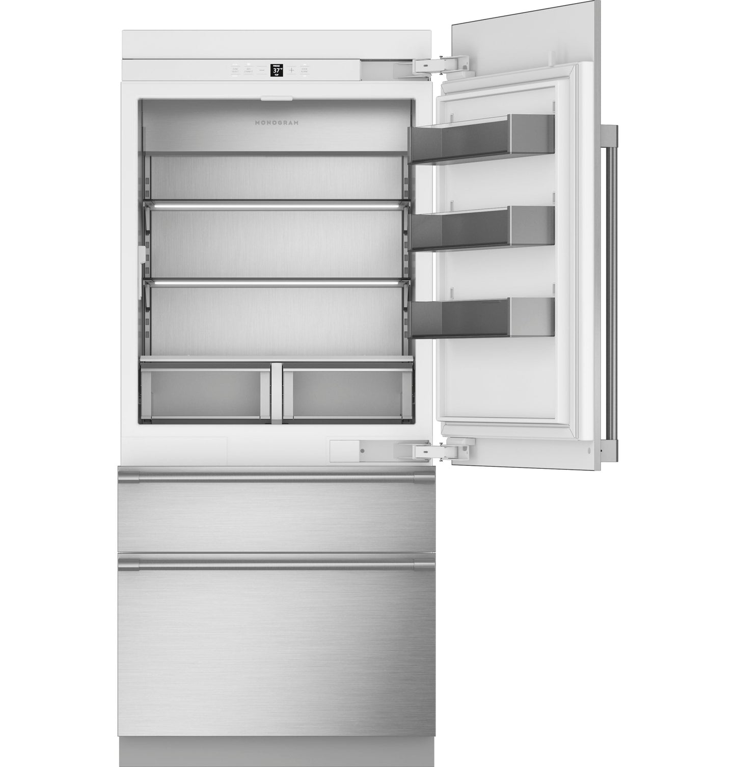 Monogram 36" Integrated Bottom-Freezer Refrigerator