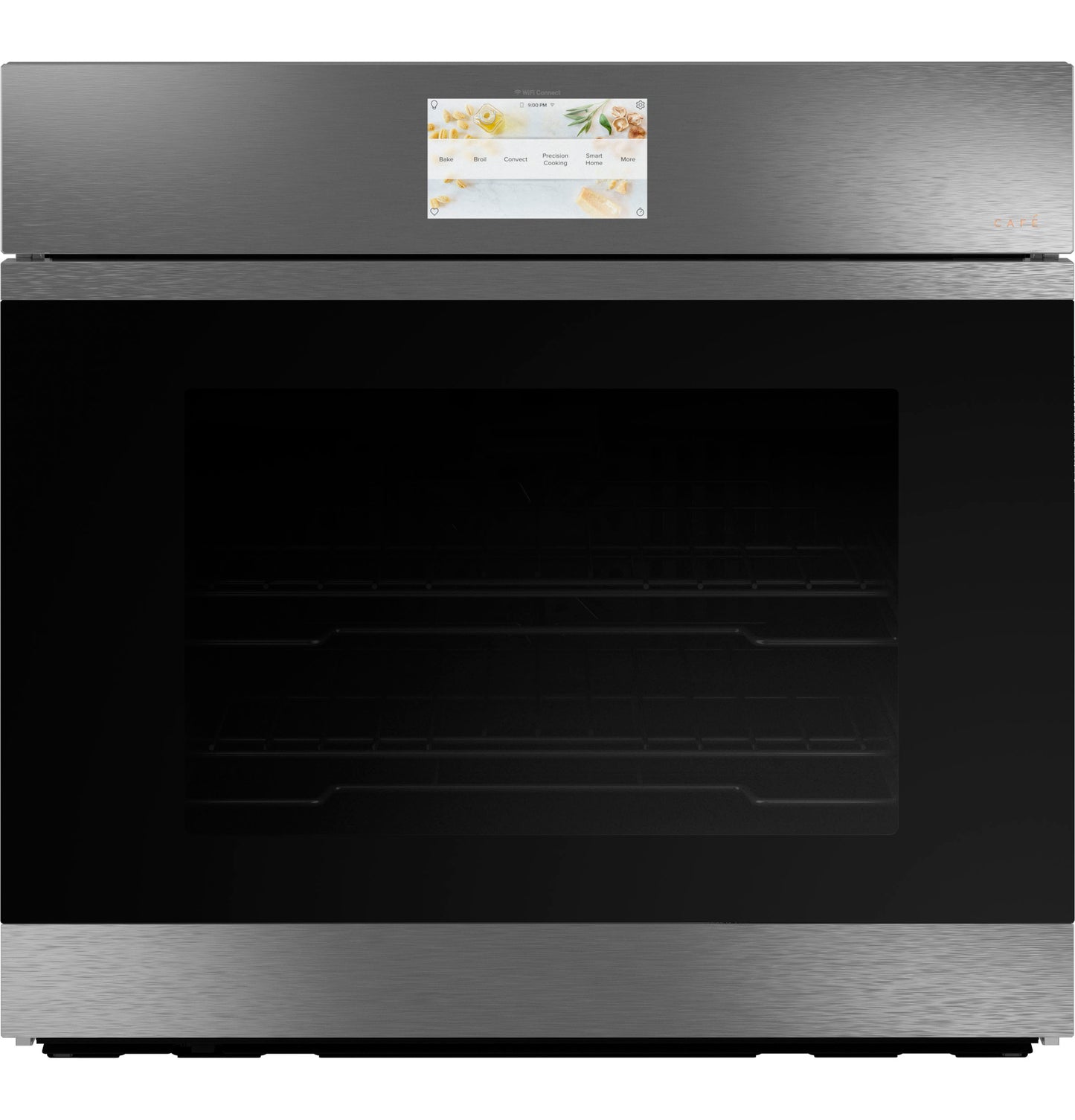 Café™ 30" Smart Built-In Convection Single Wall Oven in Platinum Glass