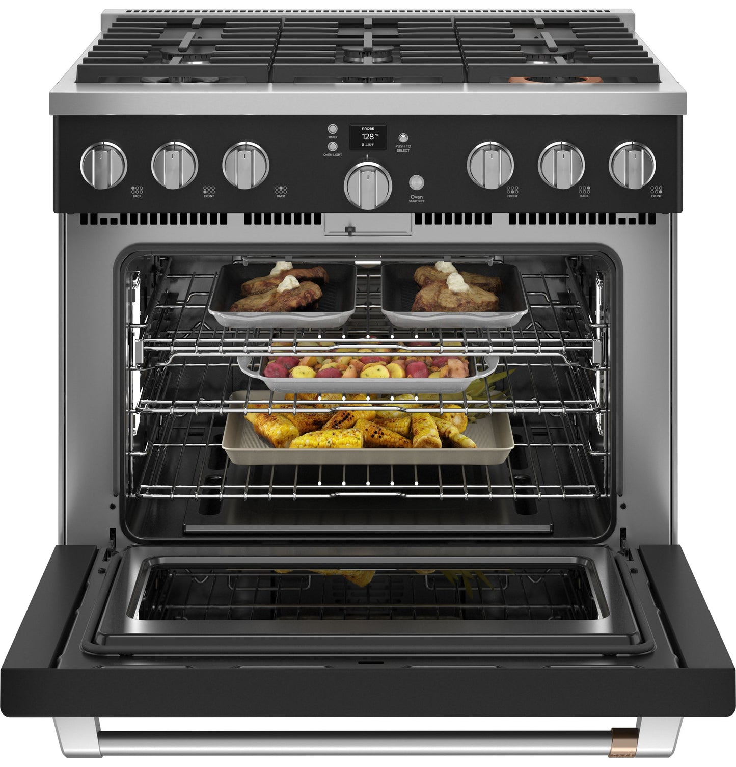 Café™ 36" Smart All-Gas Commercial-Style Range with 6 Burners (Natural Gas)
