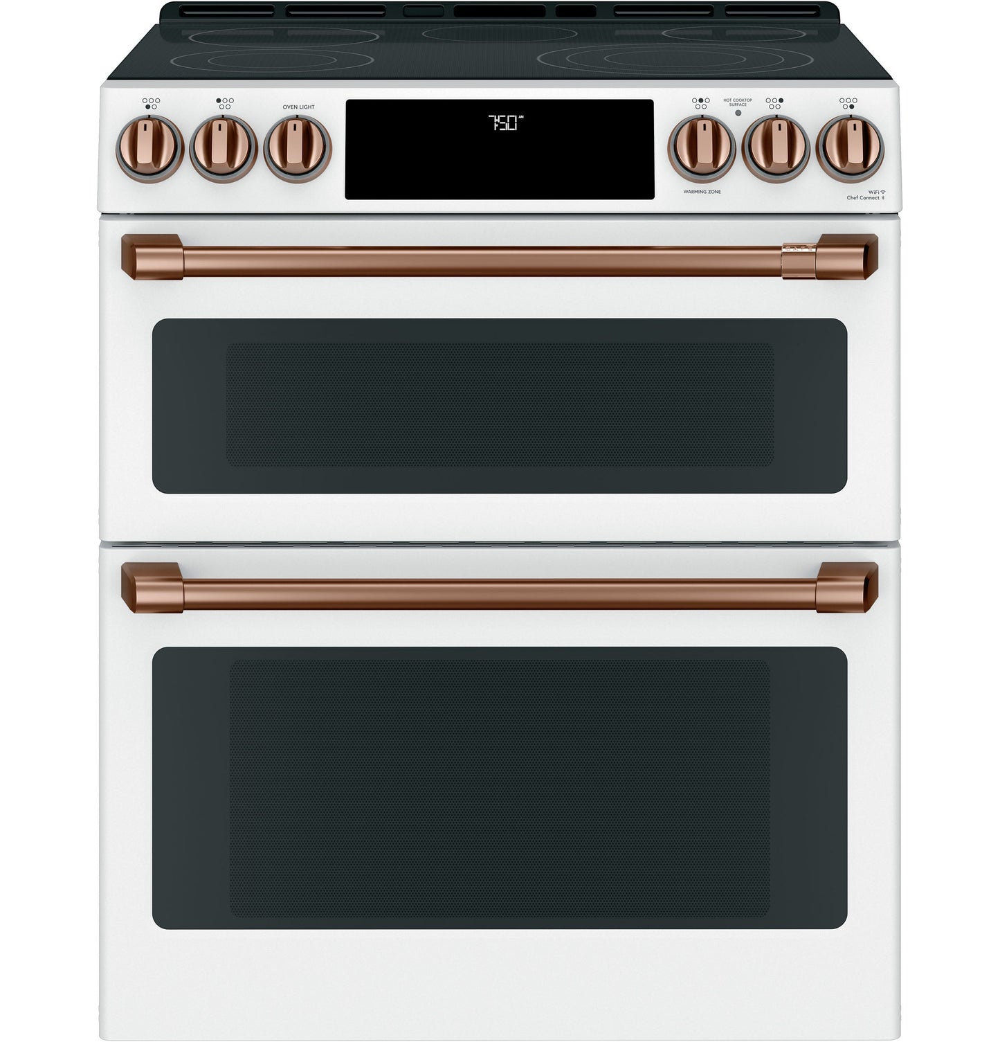 Café™ Front Control Electric Knobs and Handles - Brushed Copper