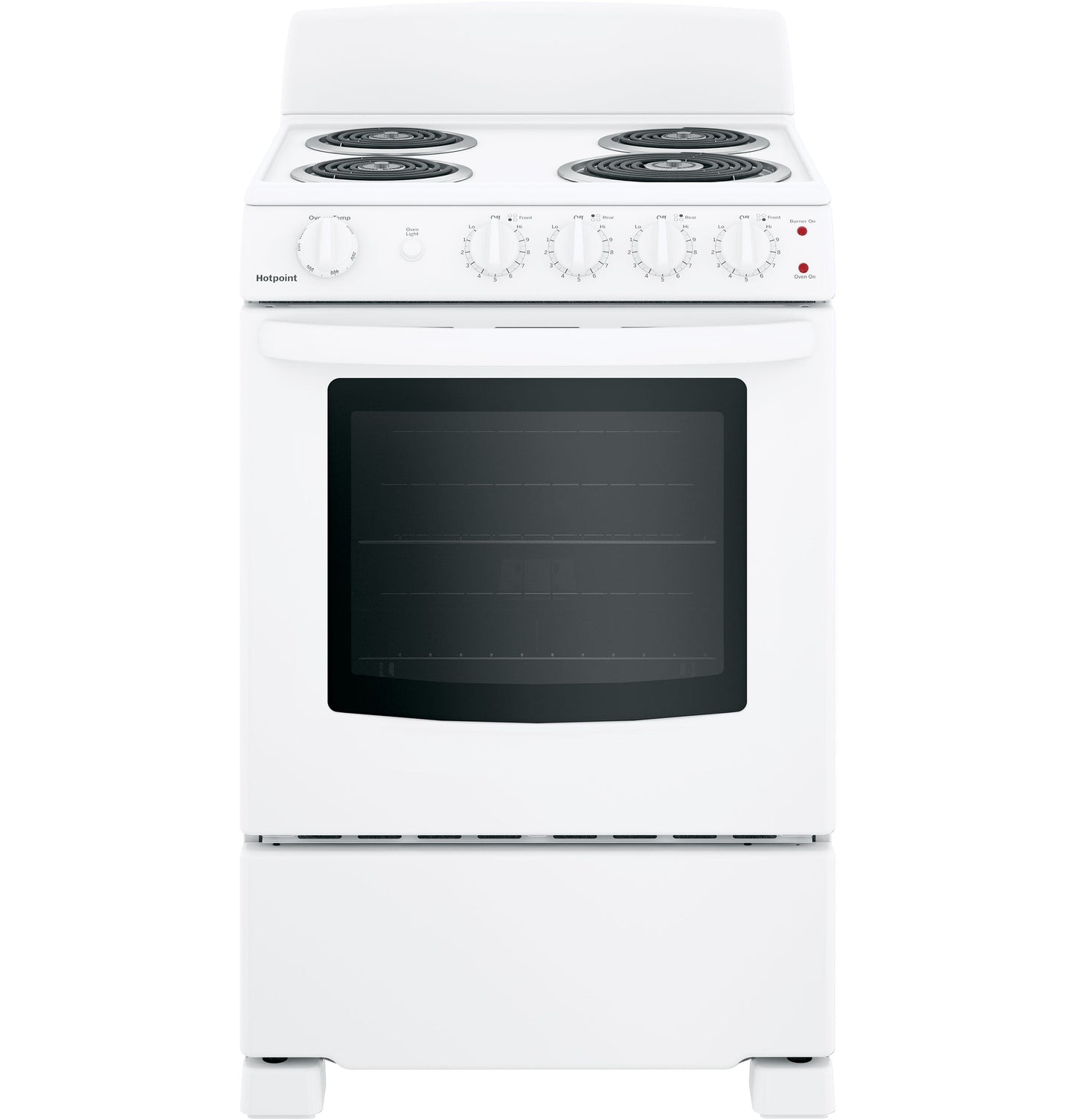 Hotpoint® 24" Electric Free-Standing Front-Control Range