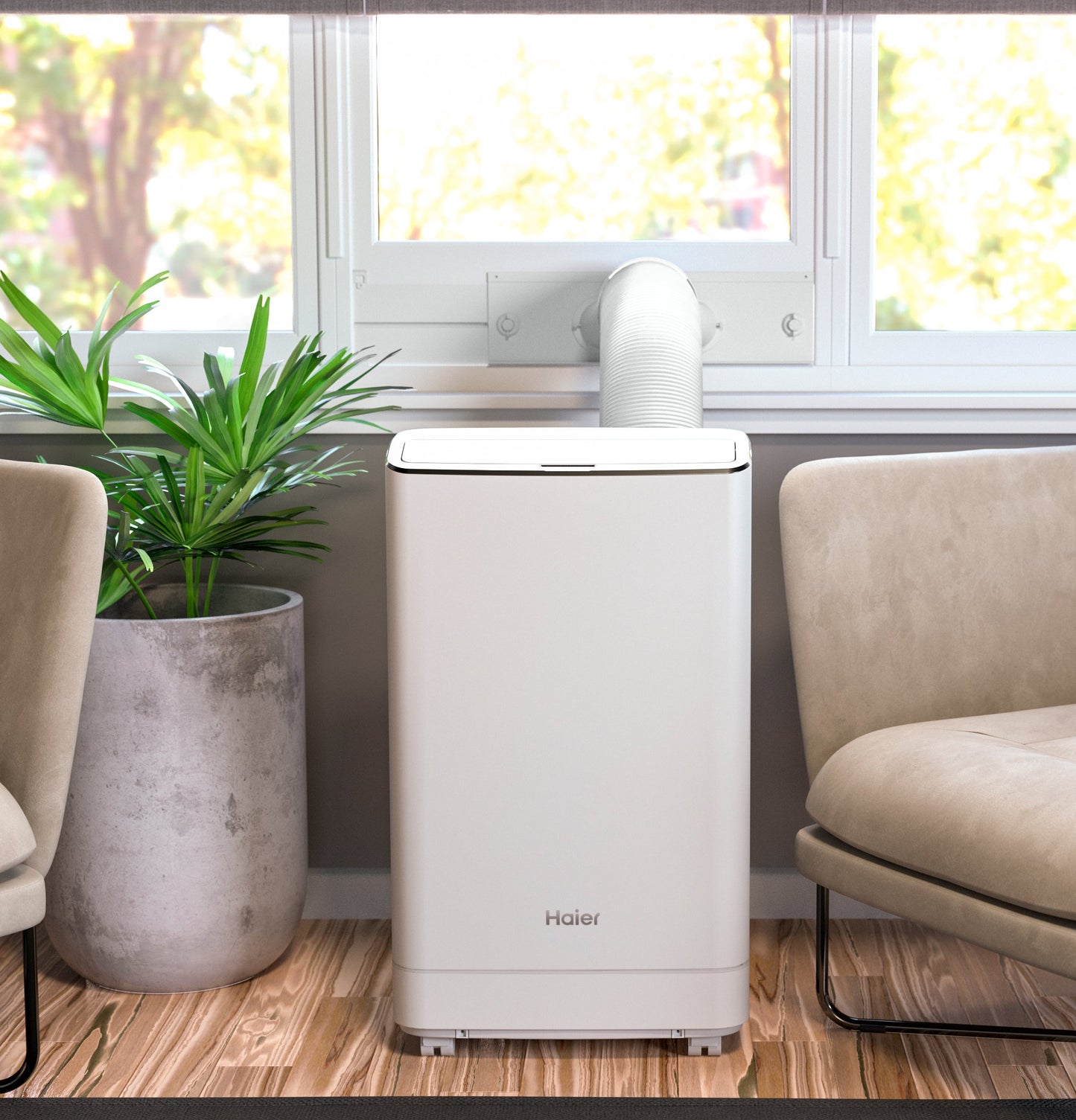 Haier 10,000 BTU Portable Air Conditioner for Medium Rooms up to 350 sq ft. (7,200 BTU SACC)