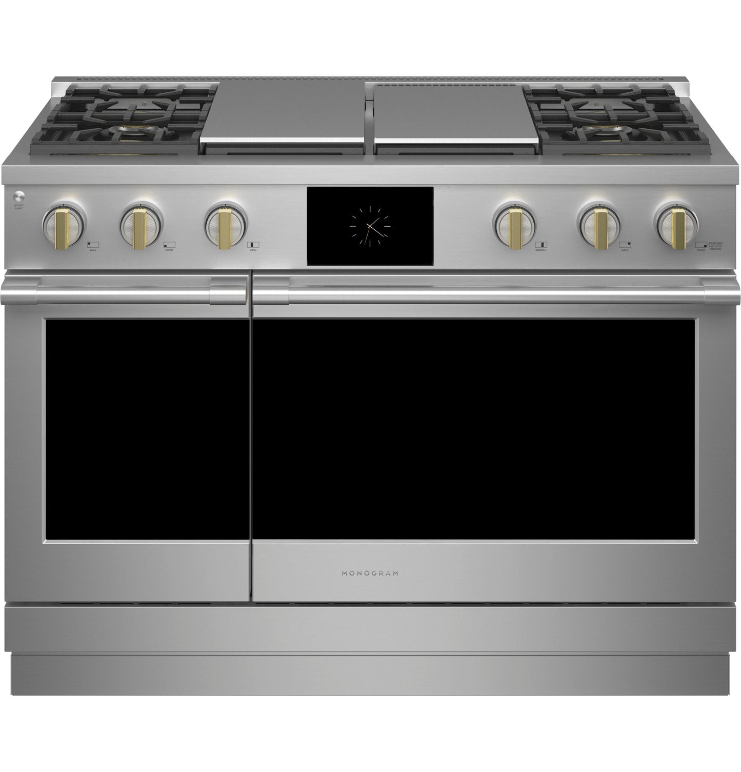 Monogram 48" Dual-Fuel Professional Range with 4 Burners, Grill, and Griddle (Natural Gas)