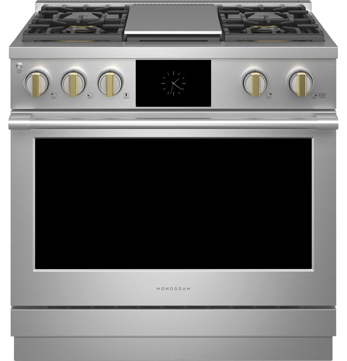 Monogram 36" Dual-Fuel Professional Range with 4 Burners and Griddle (Natural Gas)