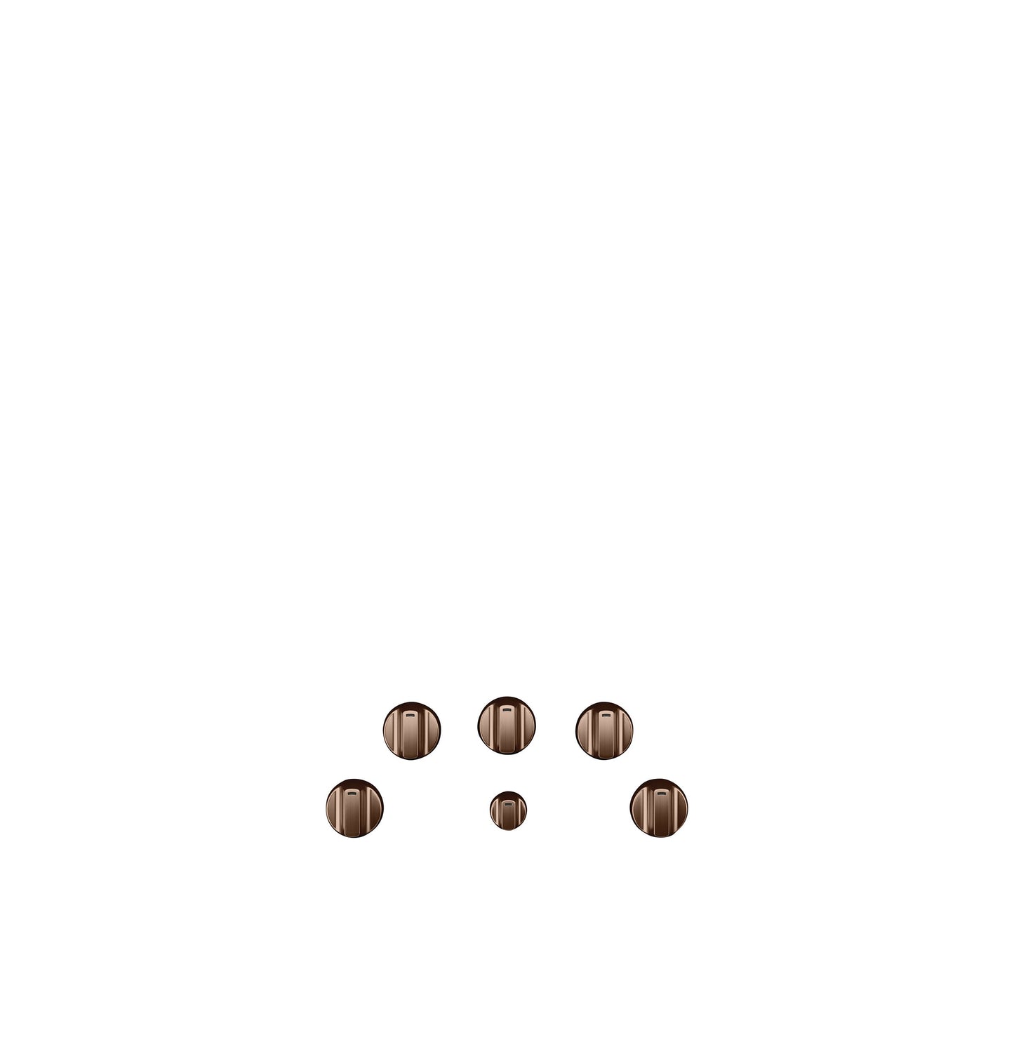 Café™ 5 Electric Cooktop Knobs - Brushed Copper