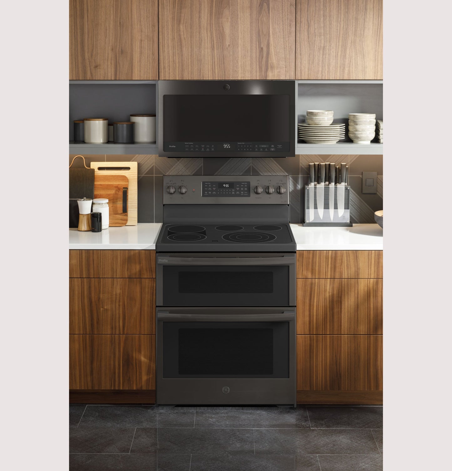 GE Profile™ 30" Smart Free-Standing Electric Double Oven Convection Range with No Preheat Air Fry