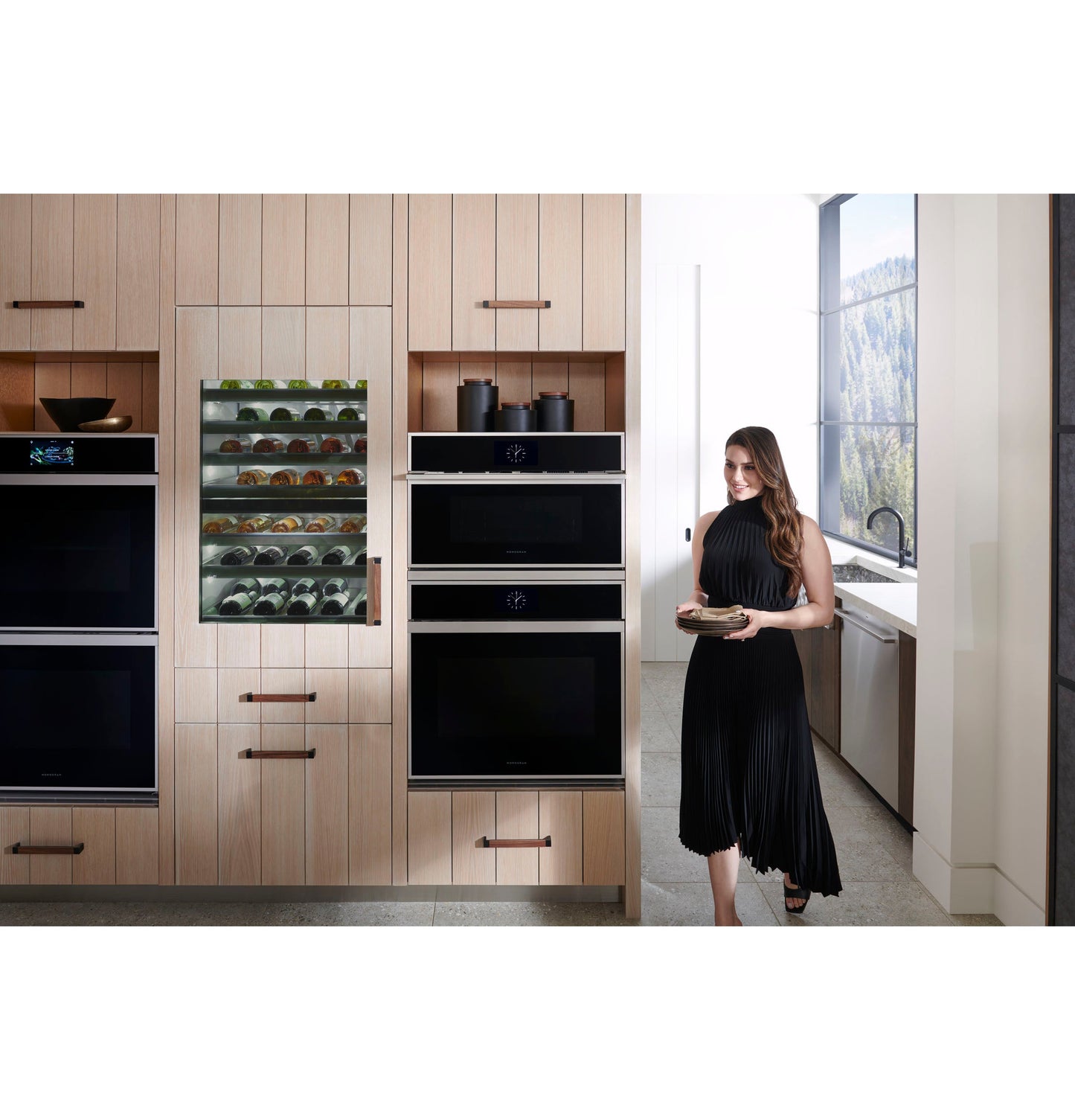 Monogram 30" Electric Convection Double Wall Oven Minimalist Collection