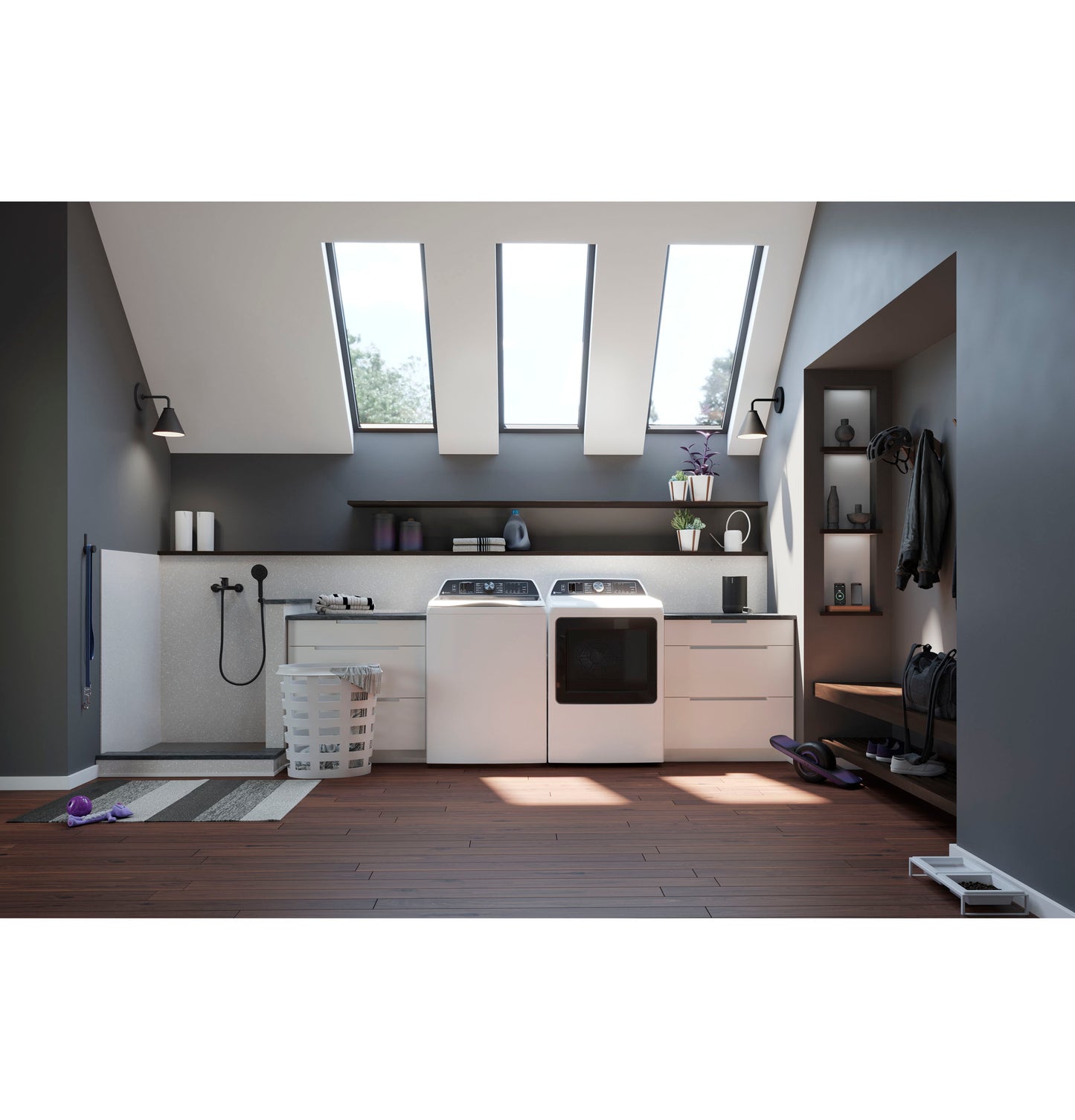 GE Profile™ 5.4 cu. ft. Capacity Washer with Smarter Wash Technology and FlexDispense™