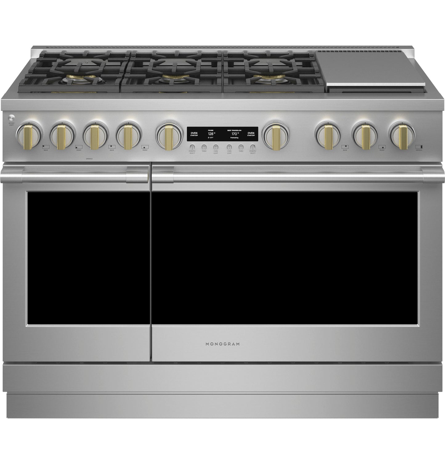 Monogram 48" All Gas Professional Range with 6 Burners and Griddle (Natural Gas)