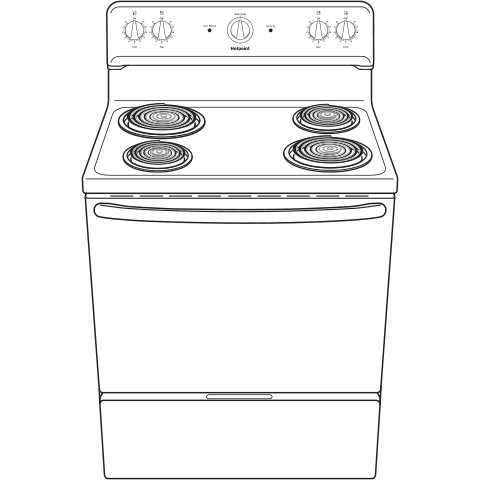 Hotpoint® 30" Free-Standing Electric Range