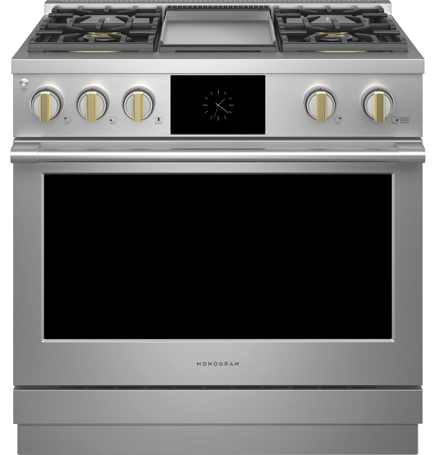 Monogram 36" Dual-Fuel Professional Range with 4 Burners and Griddle (Natural Gas)