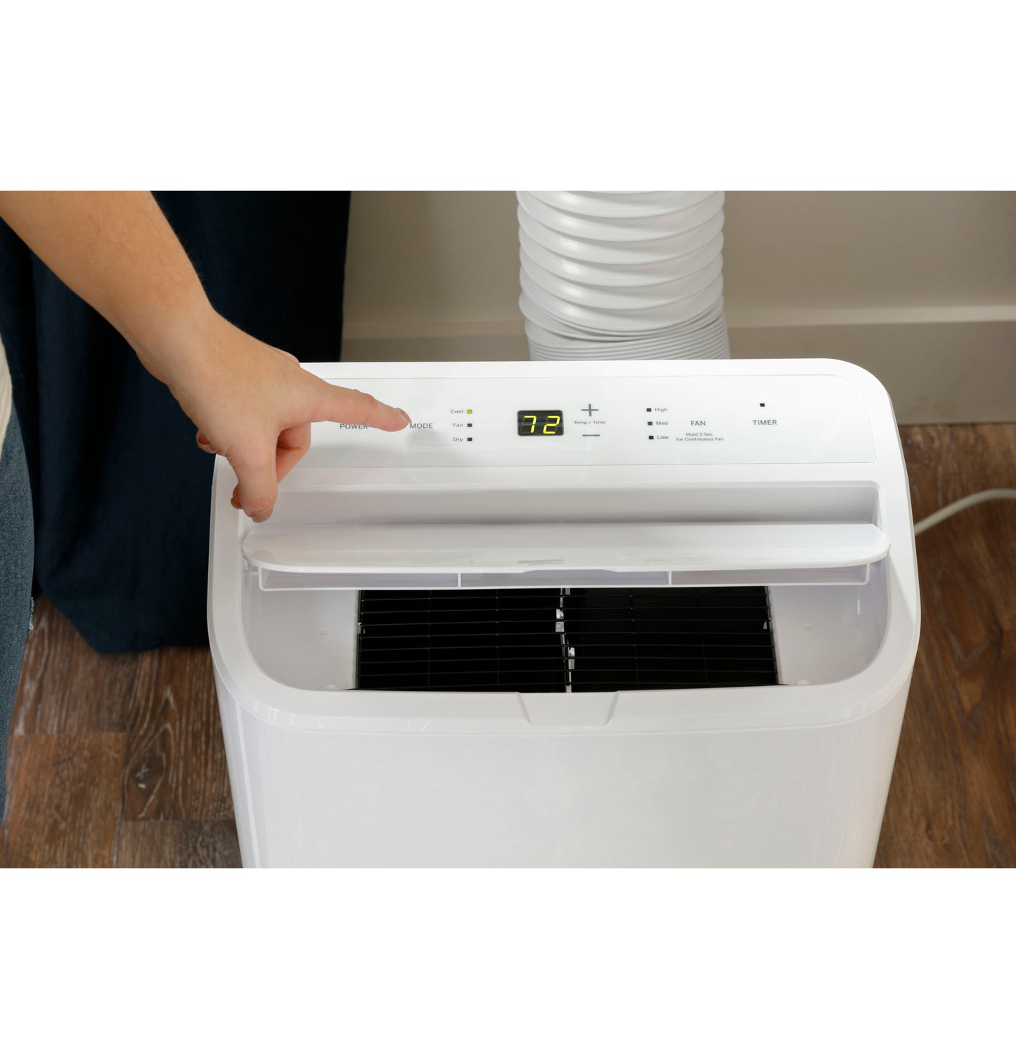 GE® 11,000 BTU Portable Air Conditioner for Medium Rooms up to 450 sq ft. (7,800 BTU SACC)