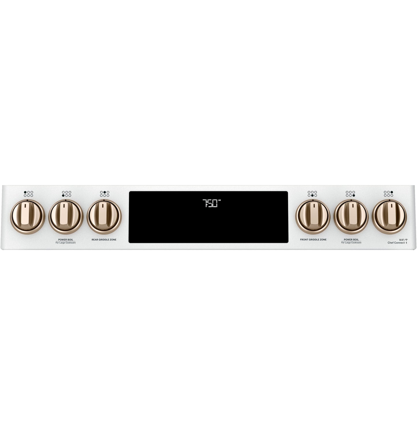 Café™ 30" Smart Slide-In, Front-Control, Gas Double-Oven Range with Convection