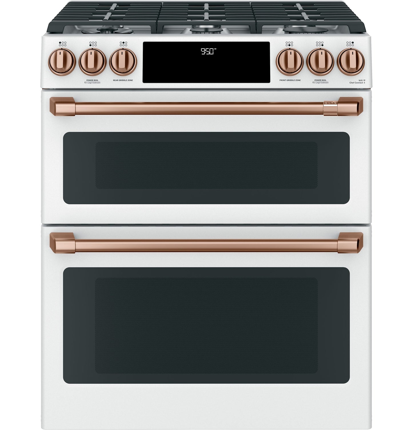 Café™ Front Control Gas Knobs and Handles - Brushed Copper