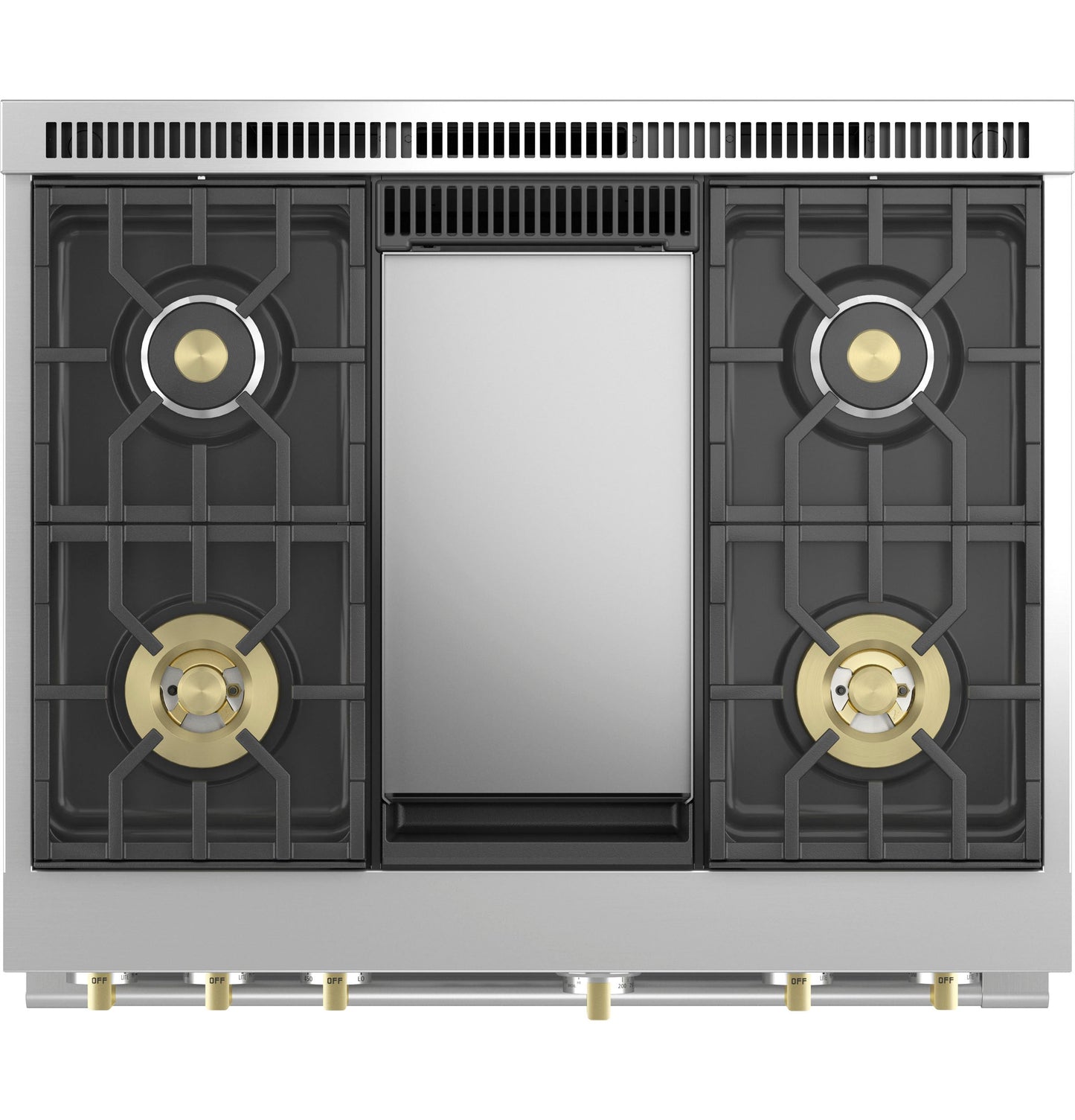 Monogram 36" All Gas Professional Range with 4 Burners and Griddle (Natural Gas)