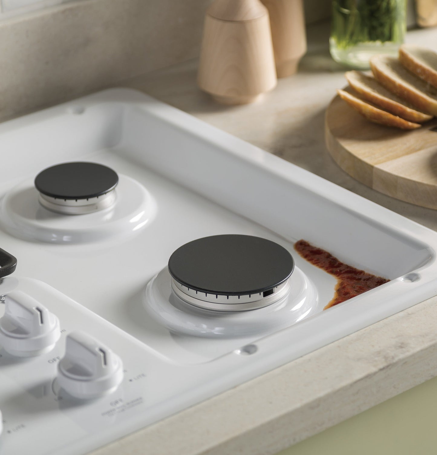 GE® 36" Built-In Gas Cooktop with Dishwasher-Safe Grates