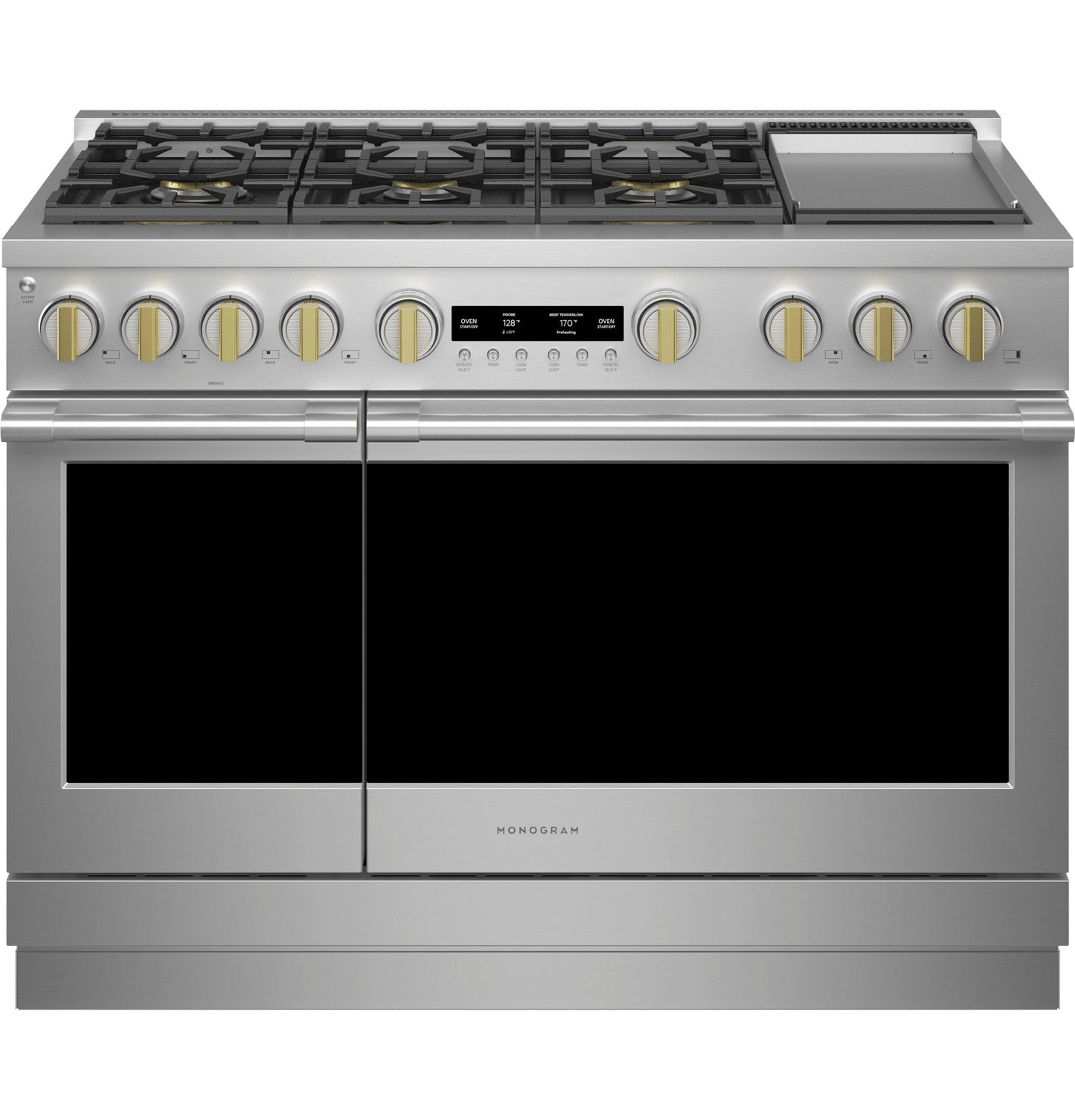 Monogram 48" All Gas Professional Range with 6 Burners and Griddle (Natural Gas)