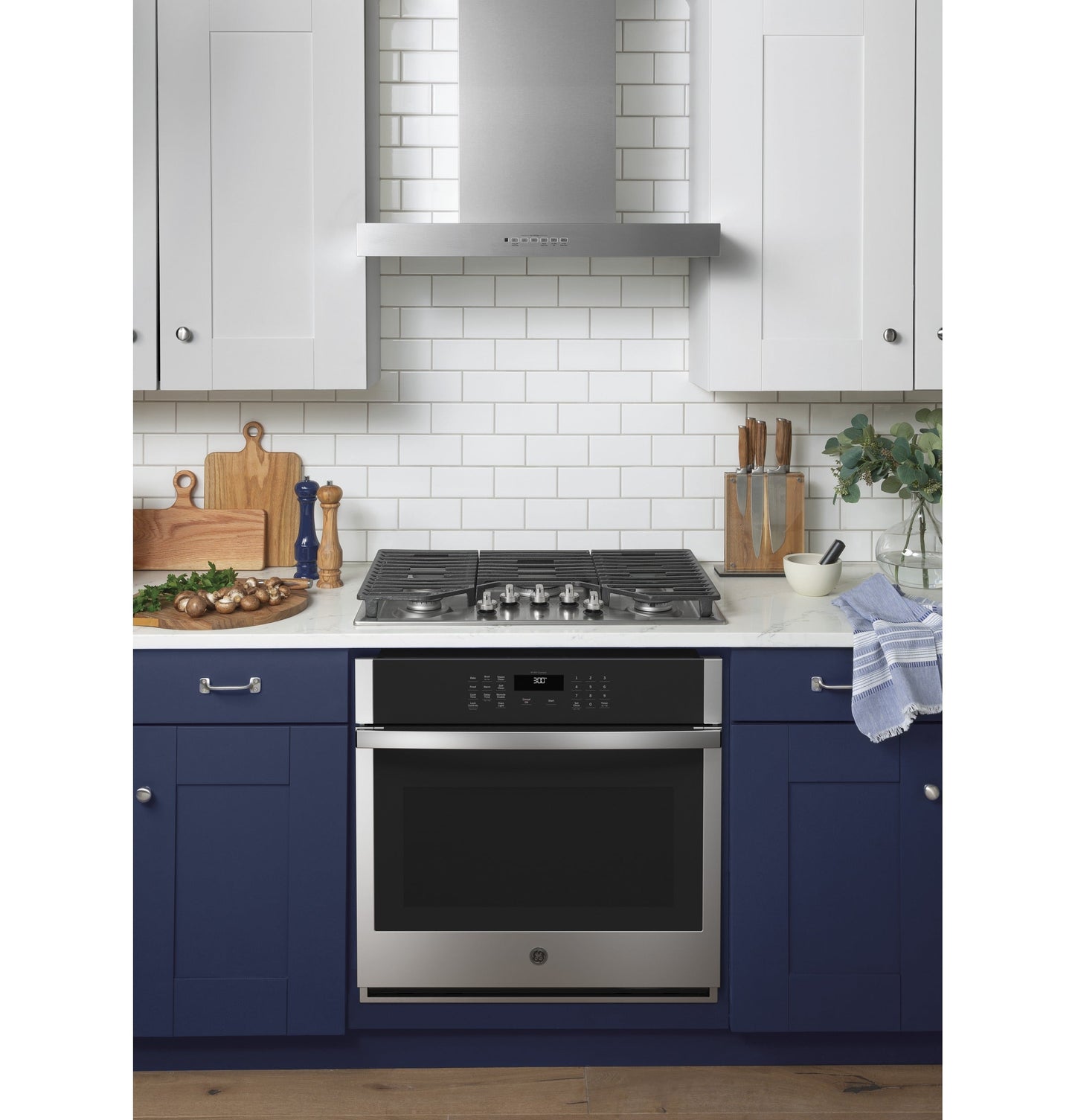 30” Designer Wall Mount Hood w/ Dimmable LED Lighting