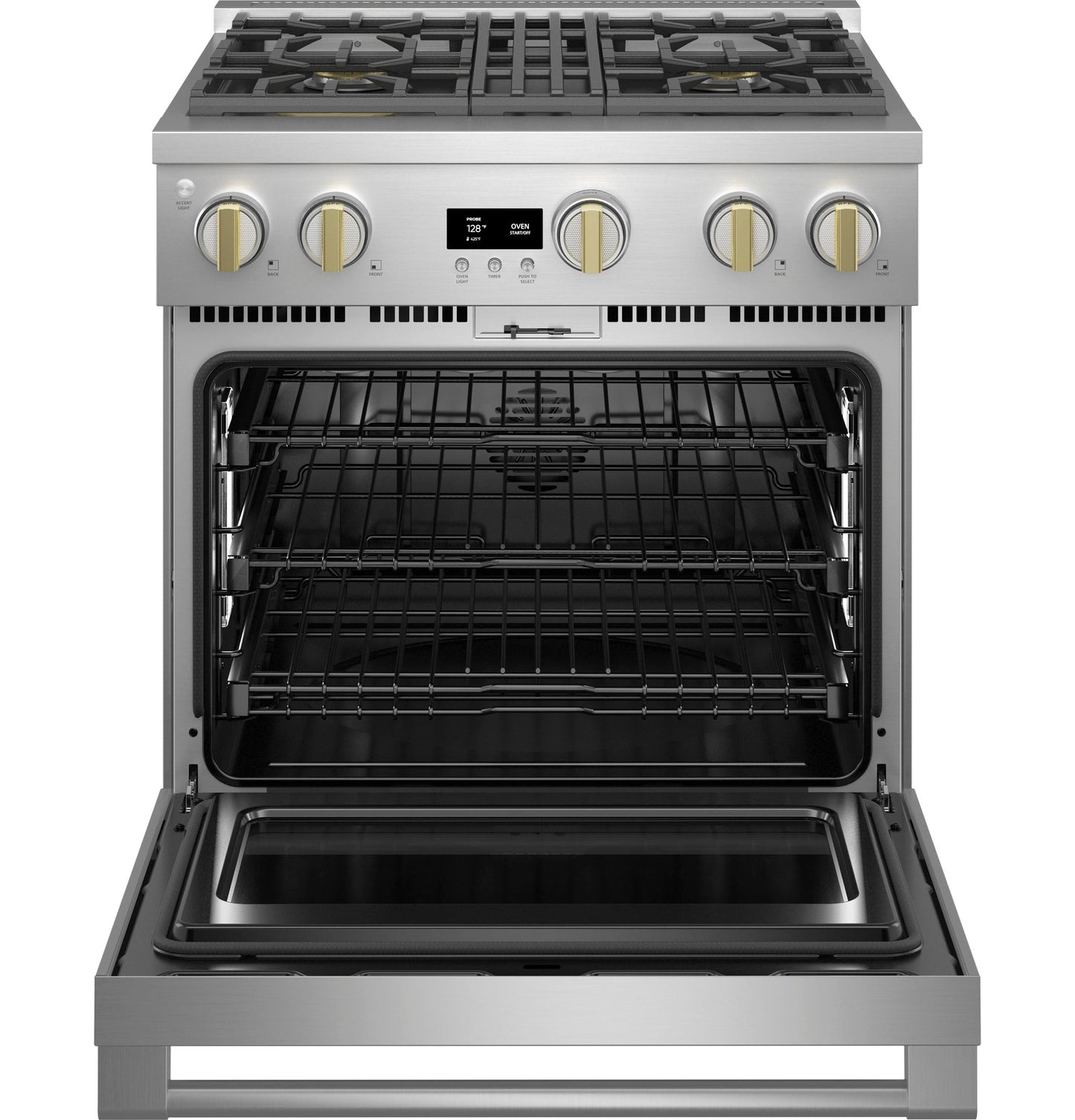 Monogram 30" Dual-Fuel Professional Range with 4 Burners (Natural Gas)