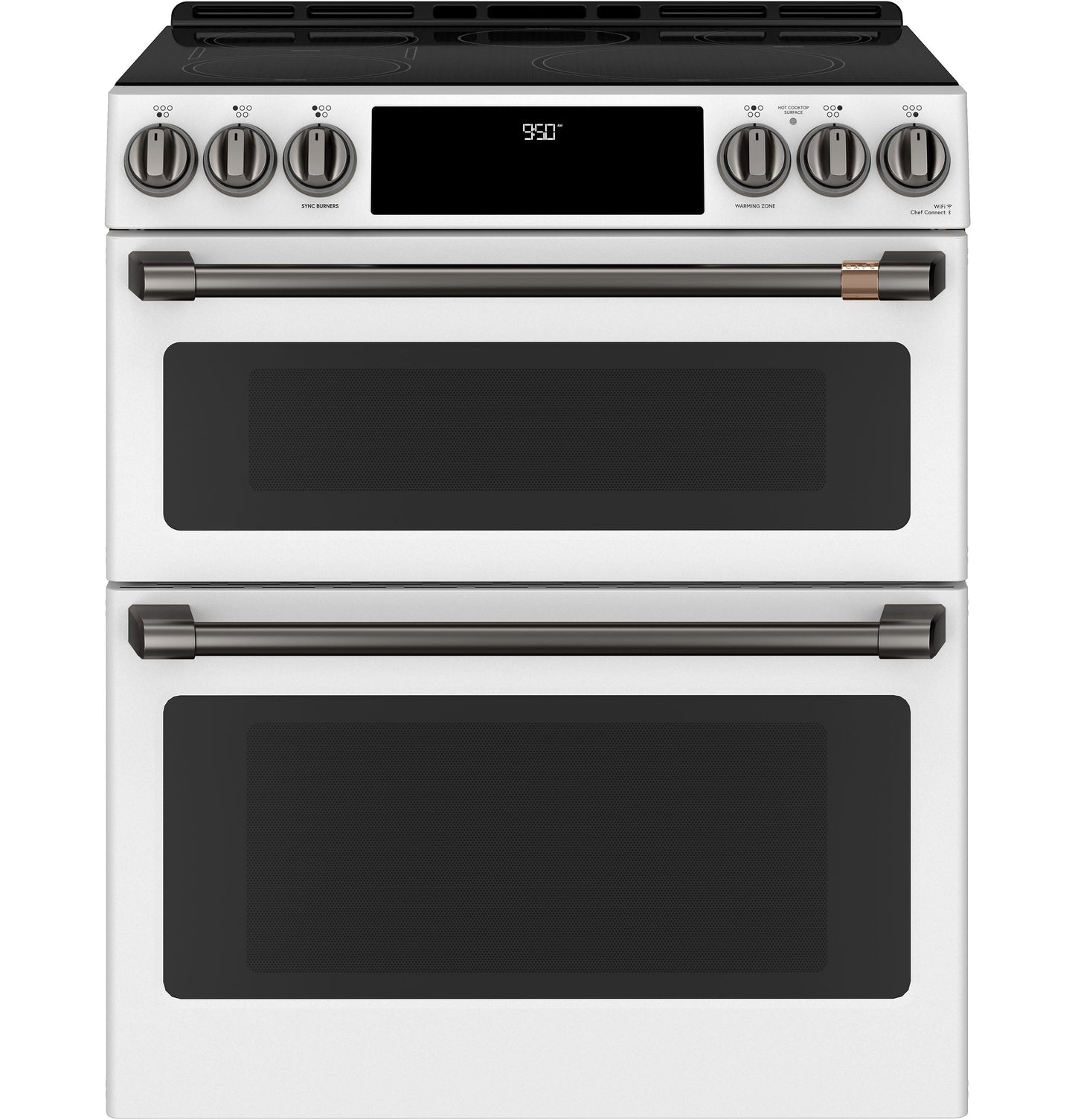 Café™ Front Control Induction Knobs and Handles - Brushed Black