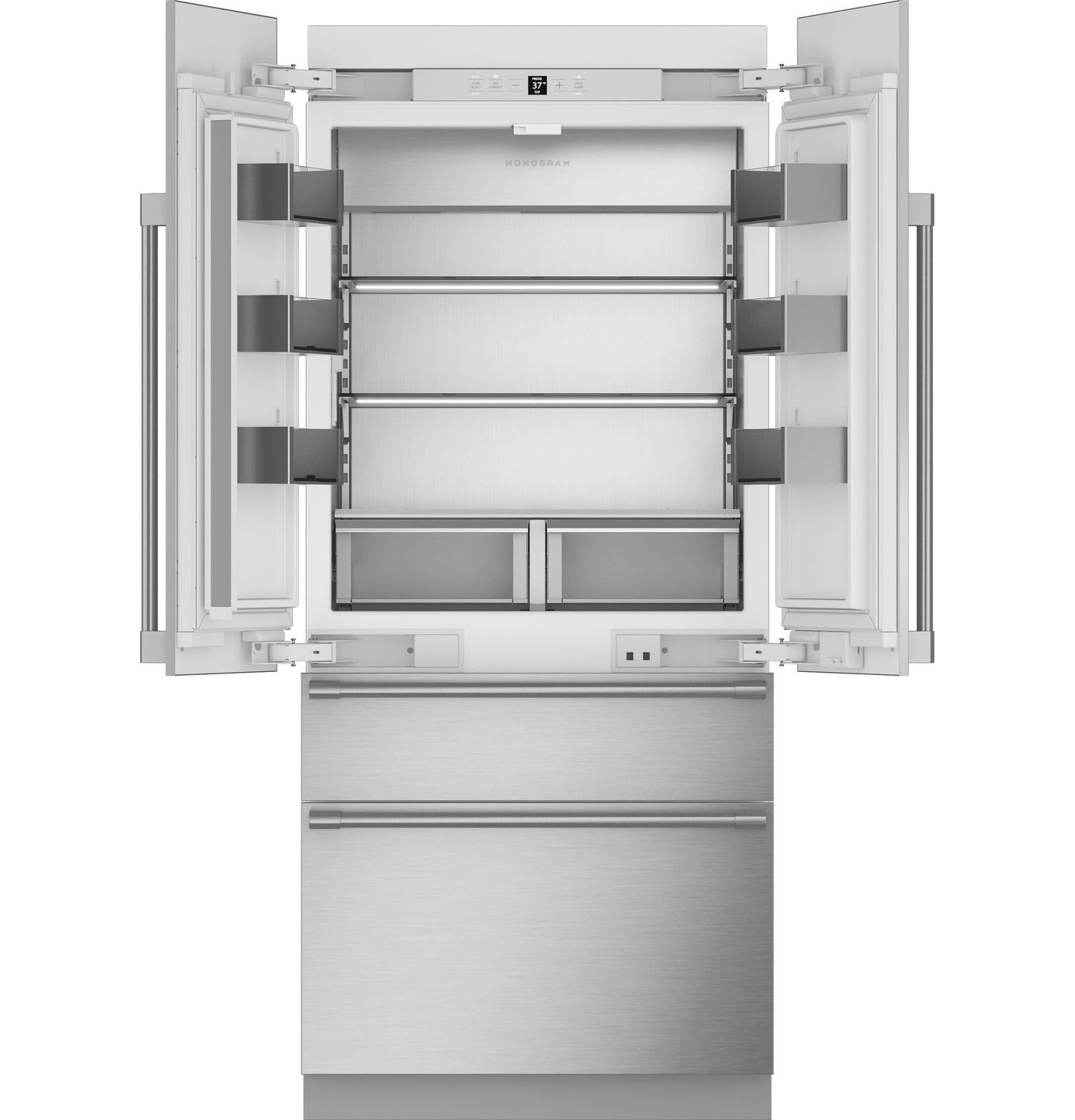 Monogram 36" Integrated French-Door Refrigerator