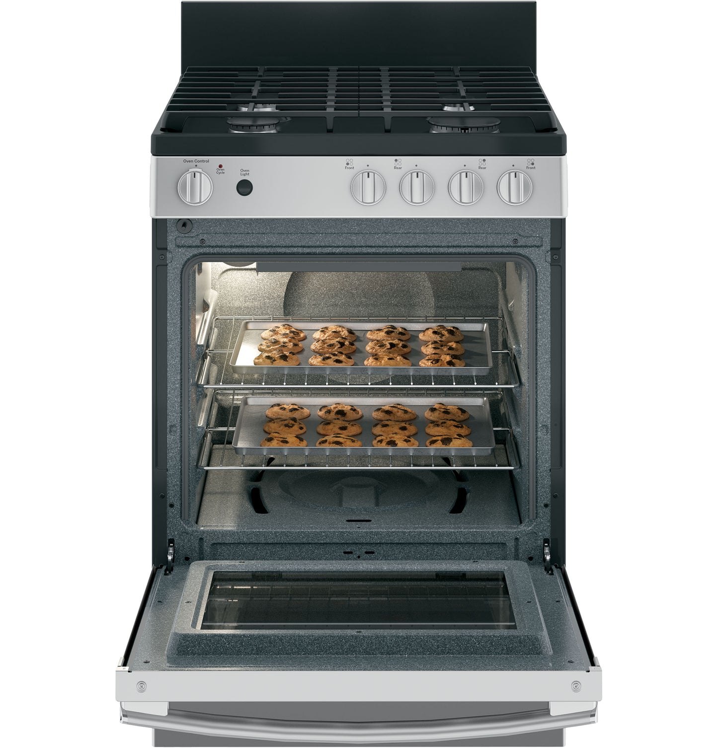 GE® 24" Steam Clean Free-Standing/Slide-in Gas Range