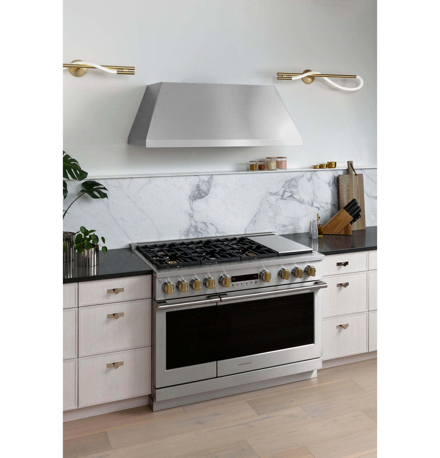 Monogram 48" Stainless Steel Professional Hood with Quietboost™ Blower