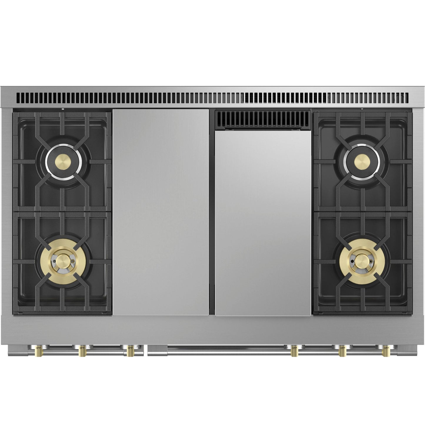 Monogram 48" Dual-Fuel Professional Range with 4 Burners, Grill, and Griddle (Natural Gas)