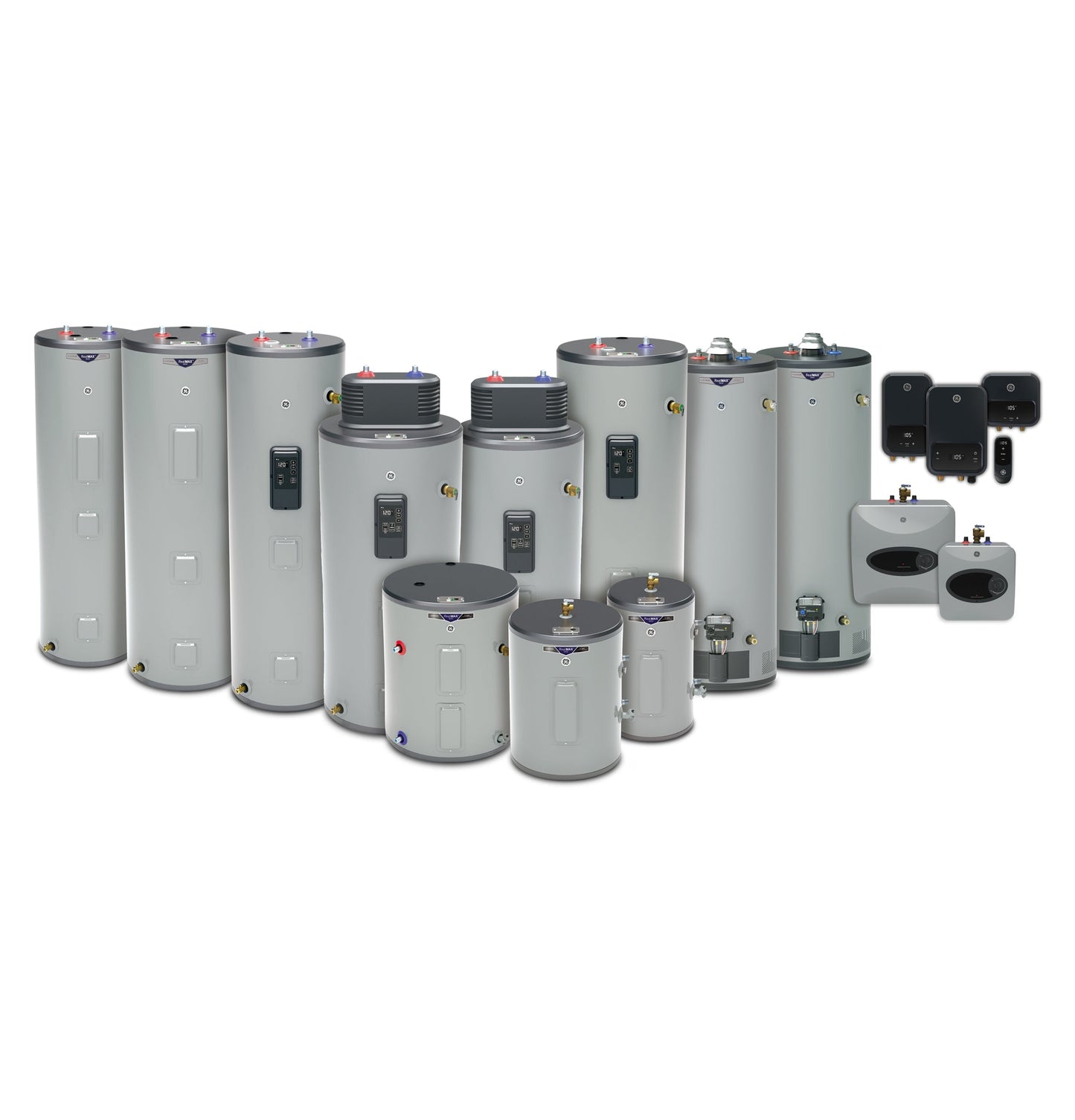 GE® 36 Gallon Side Port Lowboy Electric Water Heater