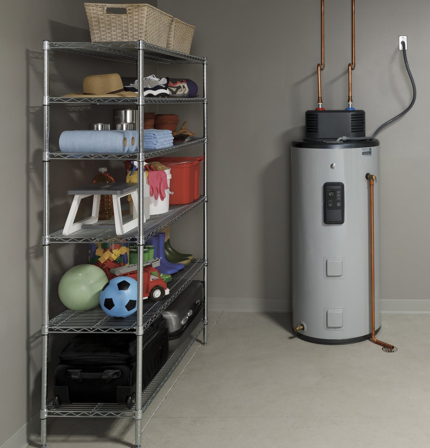 GE® Smart 50 Gallon Electric Water Heater with Flexible Capacity