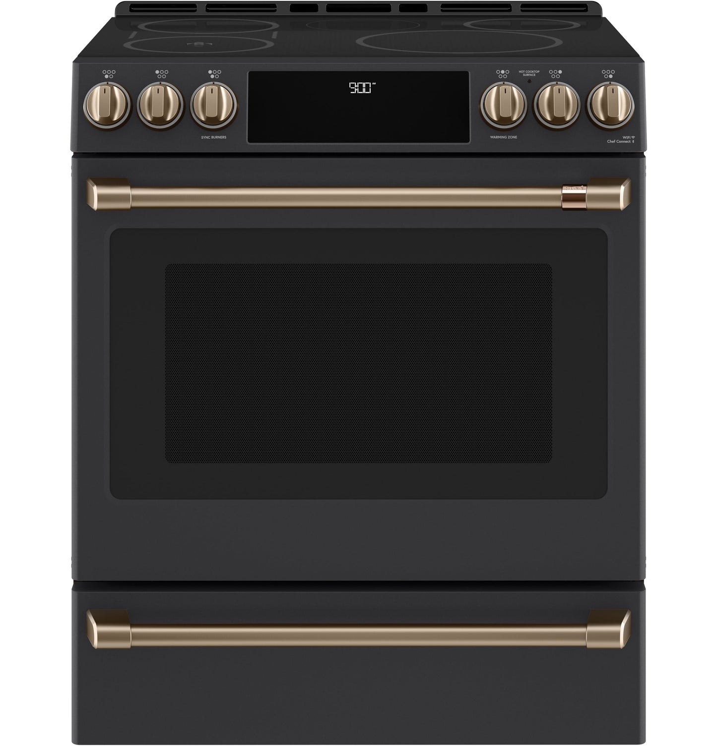 Café™ Front Control Induction Knobs and Handles - Brushed Bronze