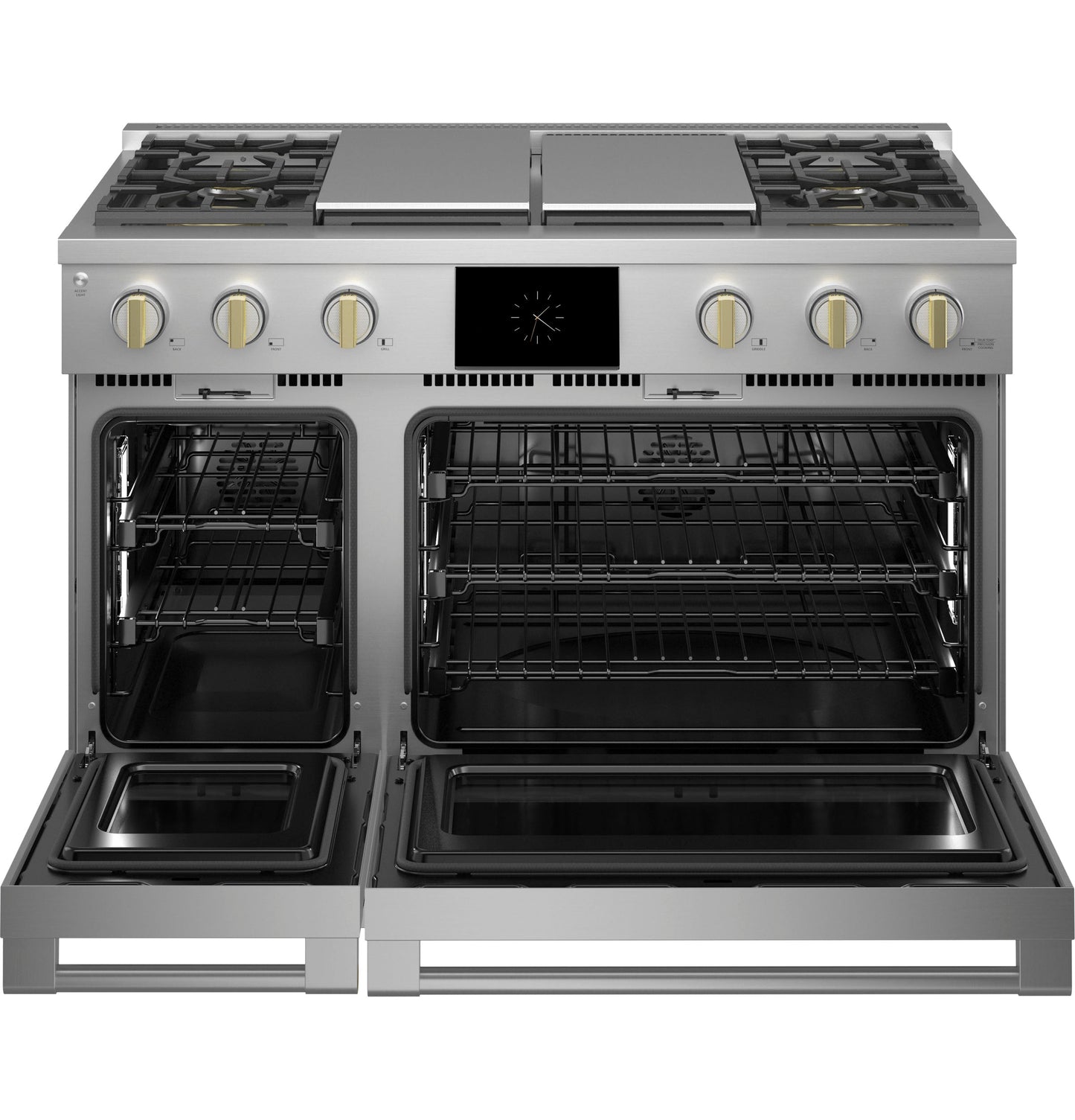 Monogram 48" Dual-Fuel Professional Range with 4 Burners, Grill, and Griddle (Natural Gas)
