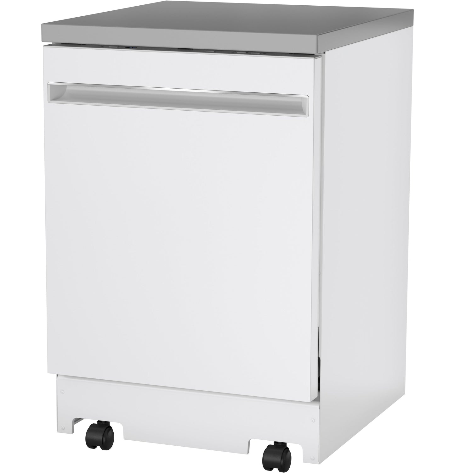 GE® 24" Stainless Steel Interior Portable Dishwasher with Sanitize Cycle
