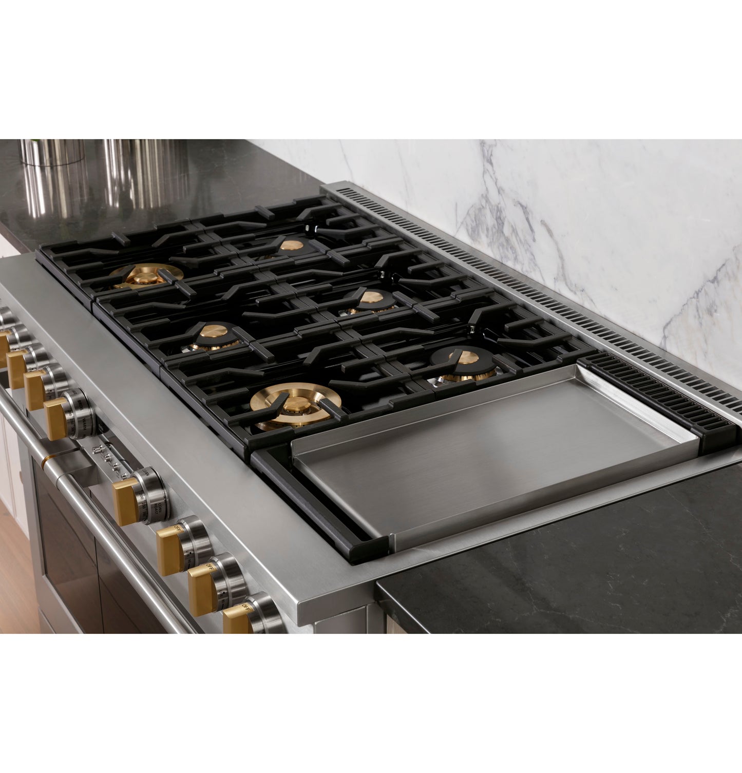 Monogram 48" Dual-Fuel Professional Range with 6 Burners and Griddle (Natural Gas)
