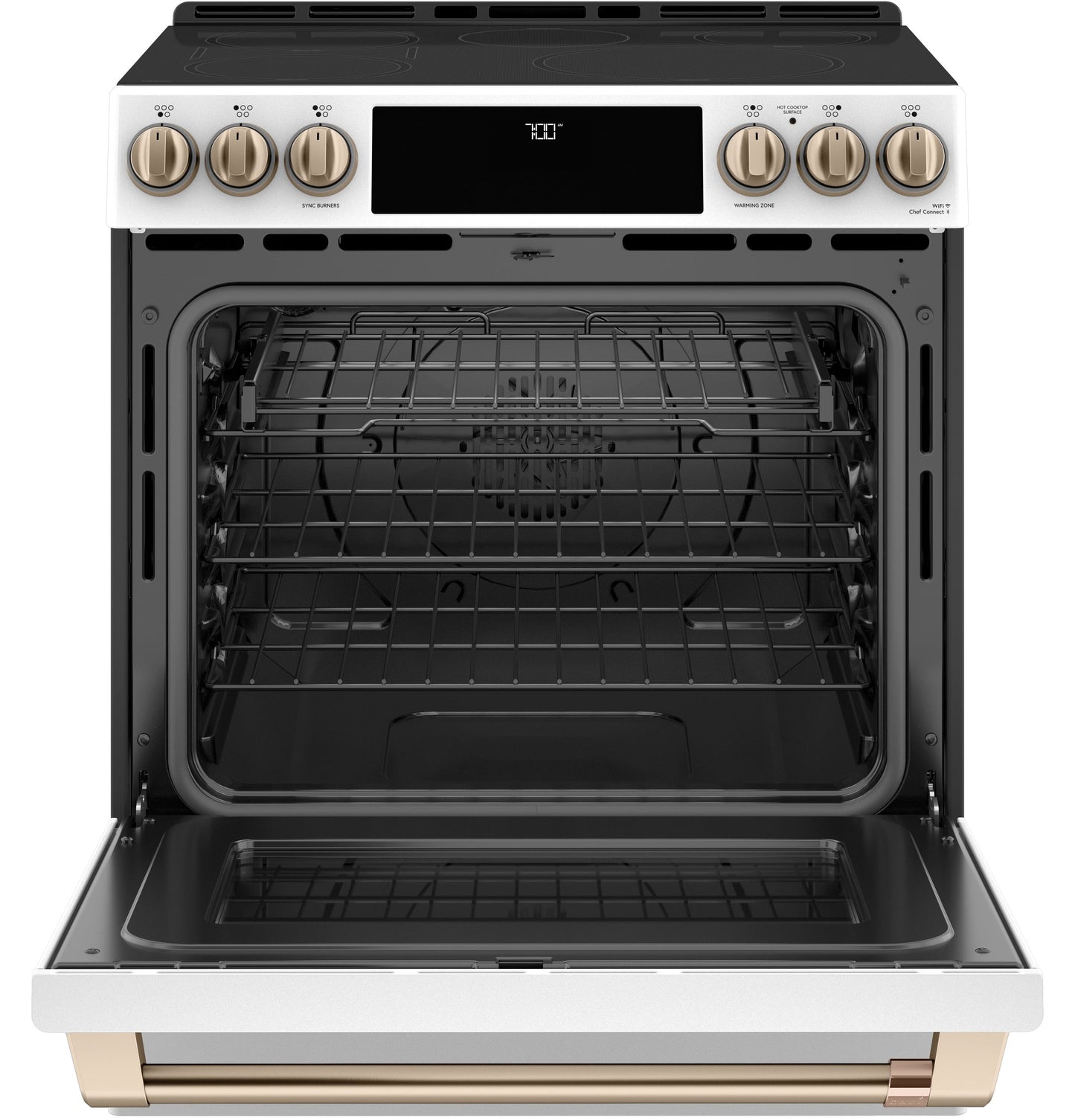 Café™ 30" Smart Slide-In, Front-Control, Radiant and Convection Range