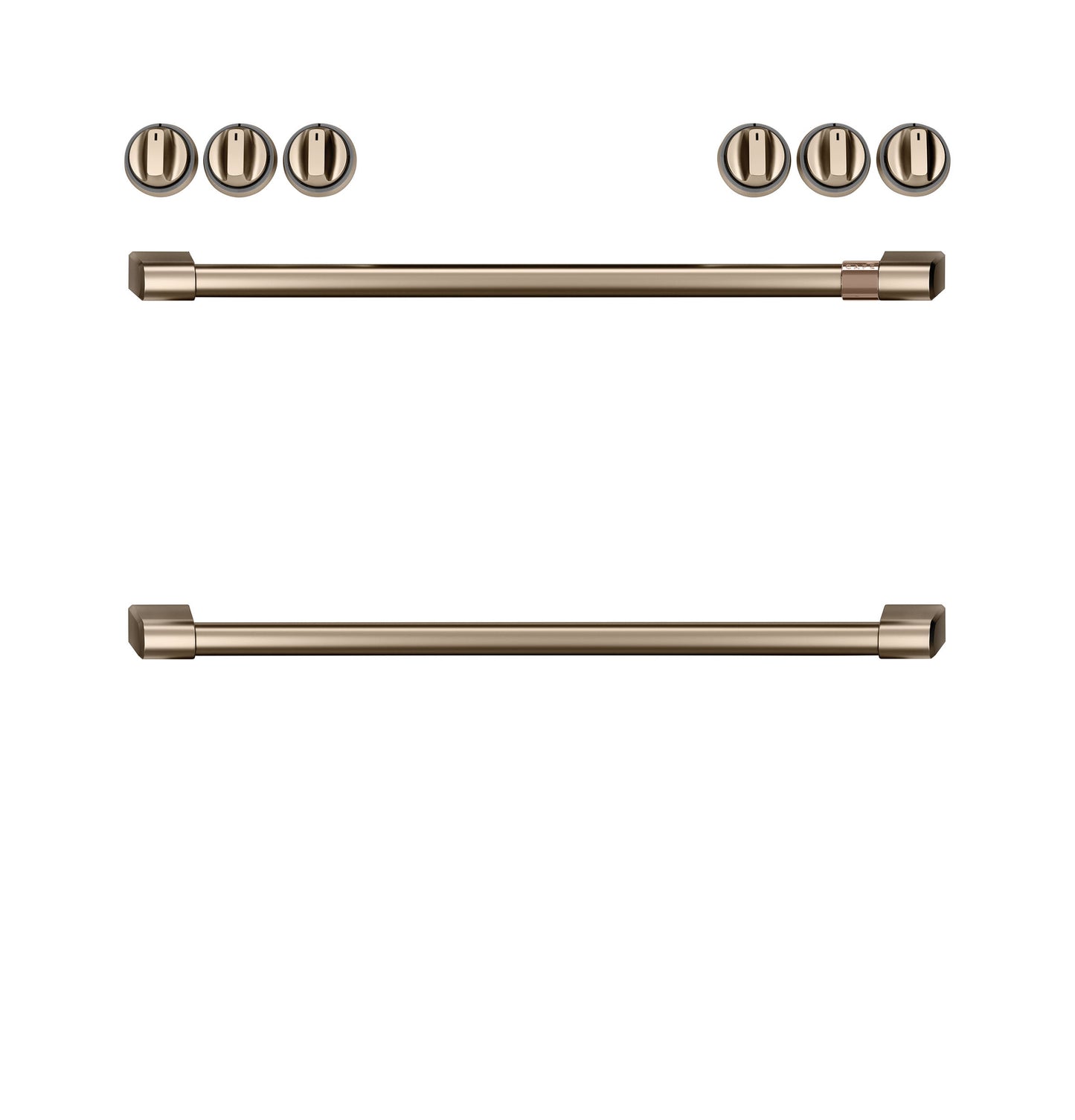 Café™ Front Control Induction Knobs and Handles - Brushed Bronze