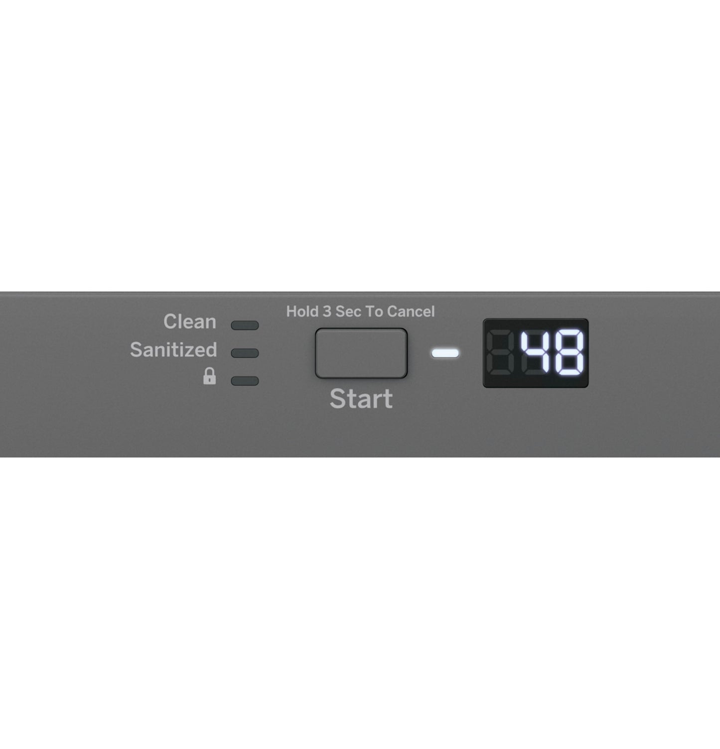 GE® ADA Compliant Stainless Steel Interior Dishwasher with Sanitize Cycle