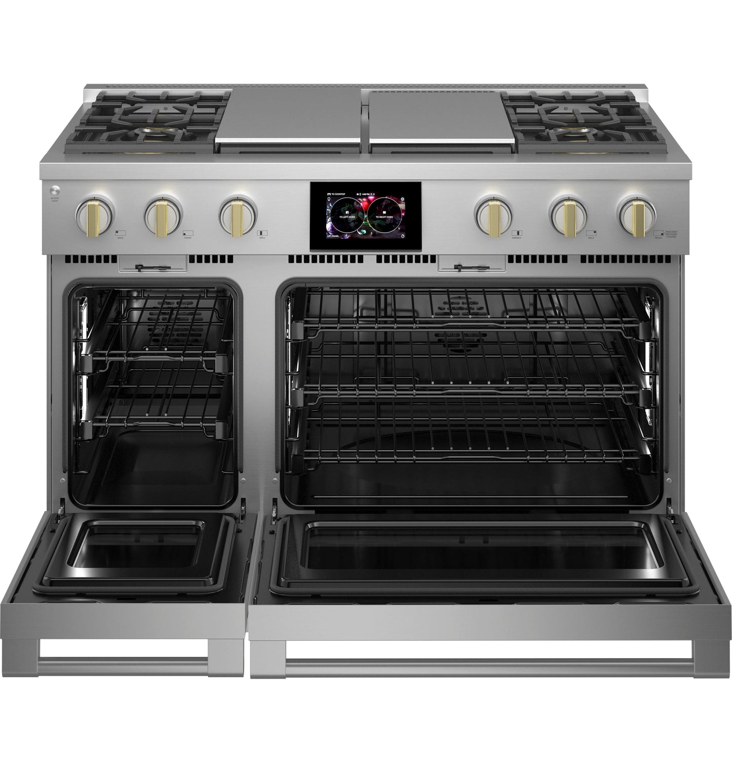 Monogram 48" Dual-Fuel Professional Range with 4 Burners, Grill, and Griddle (Natural Gas)
